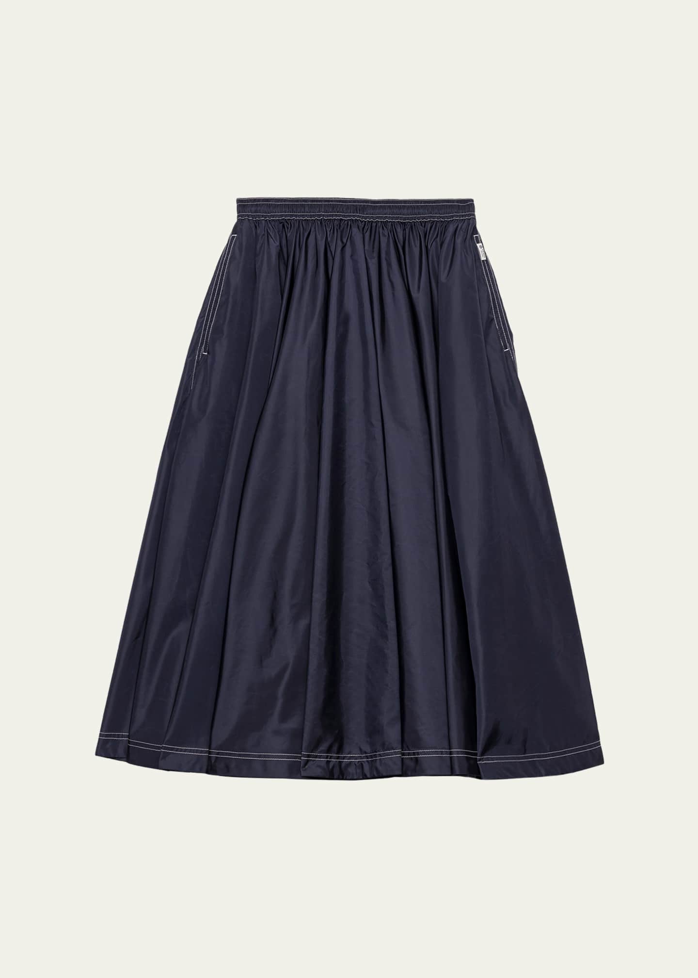 Prada Re-Nylon Full Midi Skirt - Bergdorf Goodman