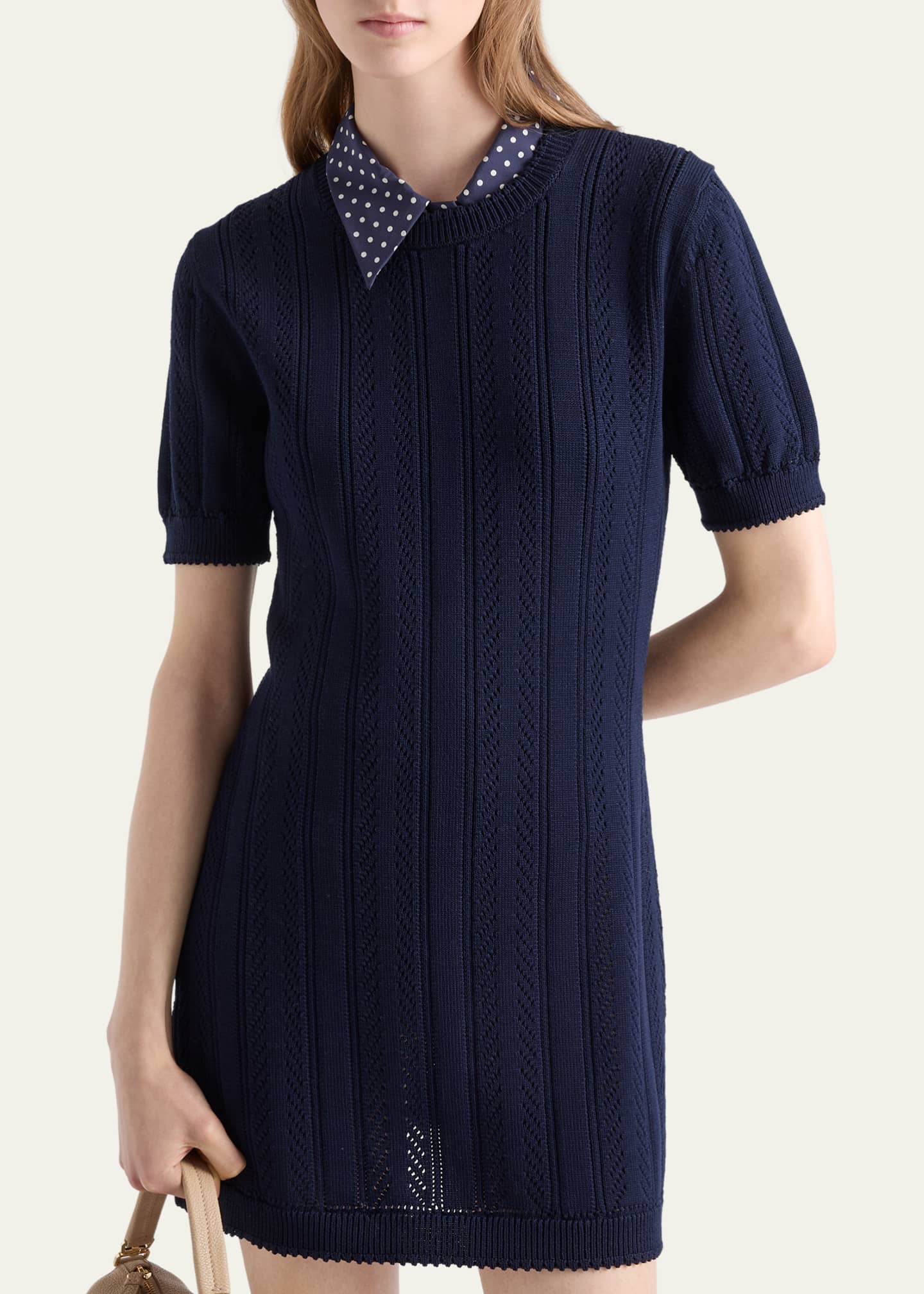 prada cotton mini dress Prada Cotton Mini Shirtdress