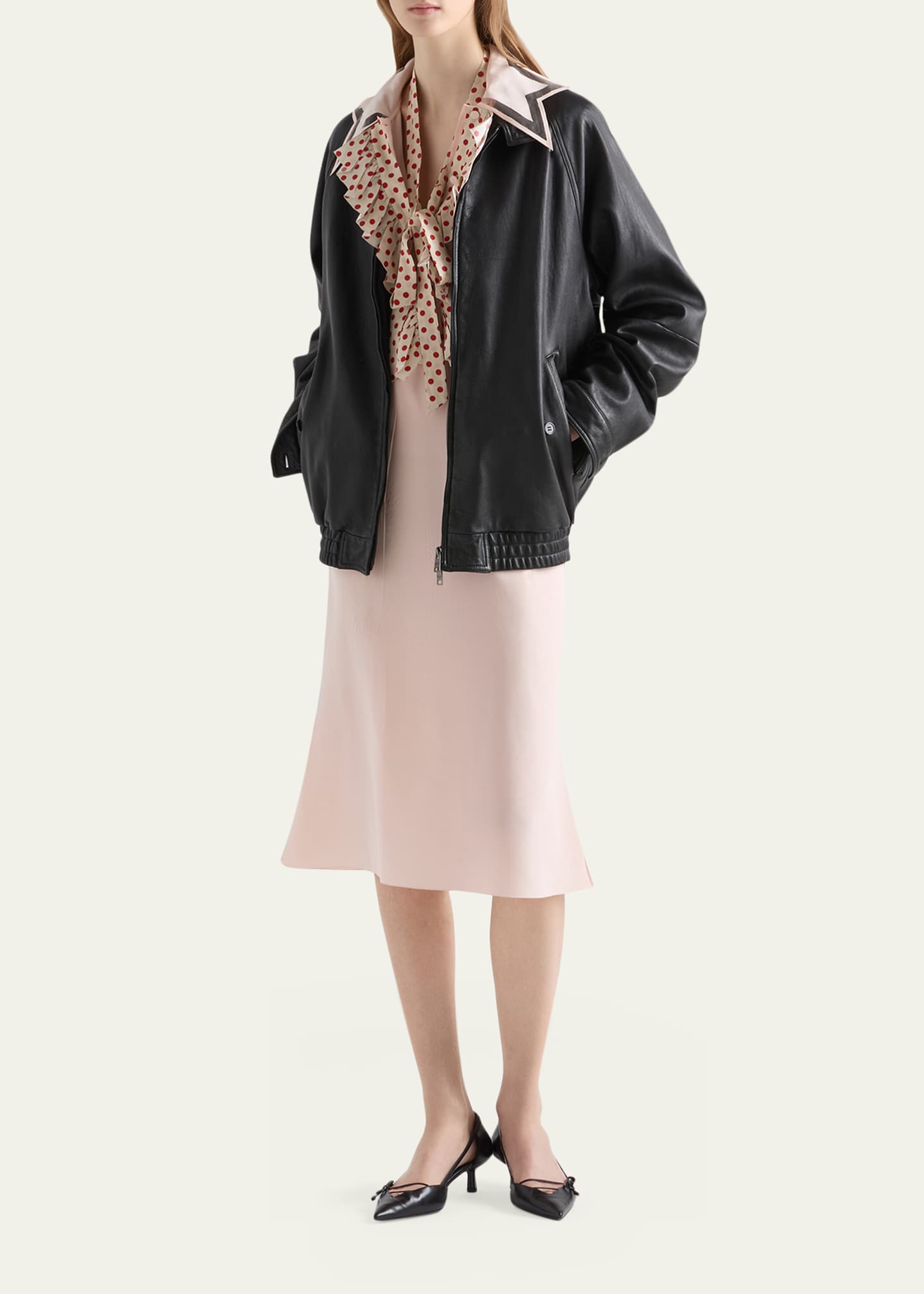 Prada Nappa Leather Jacket - Bergdorf Goodman