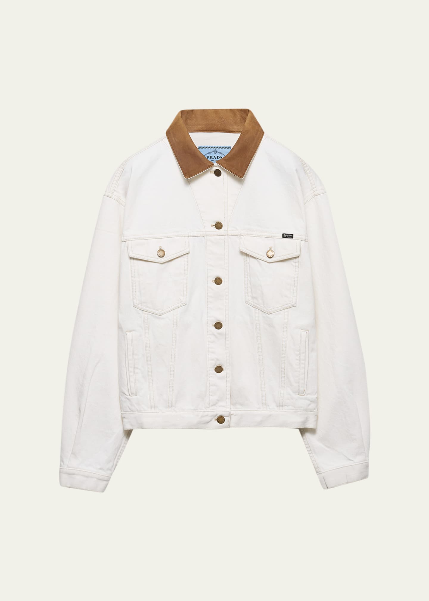 Prada Old Denim Blouson Jacket - Bergdorf Goodman