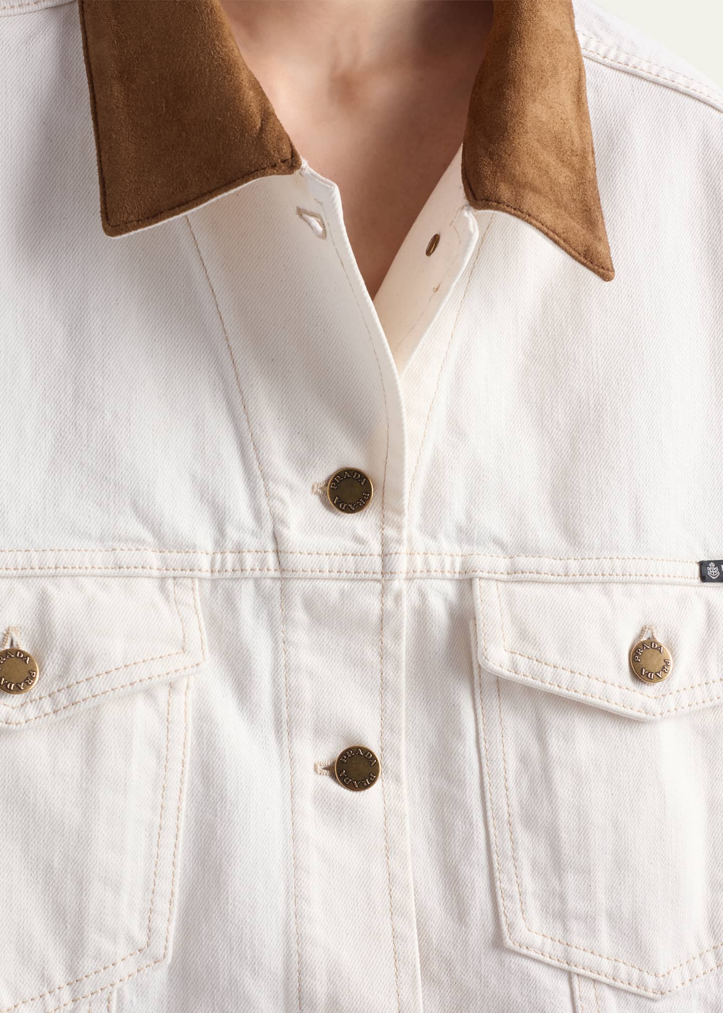 Prada Old Denim Blouson Jacket - Bergdorf Goodman