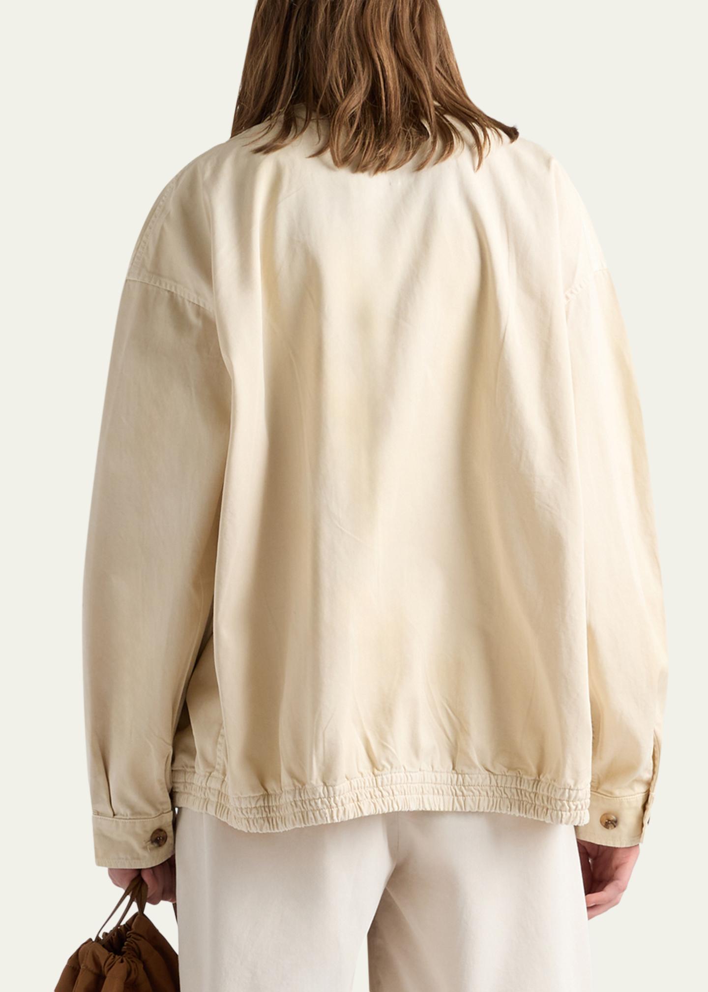 Prada Embroidered Old Gabardine Blouson Jacket - Bergdorf Goodman