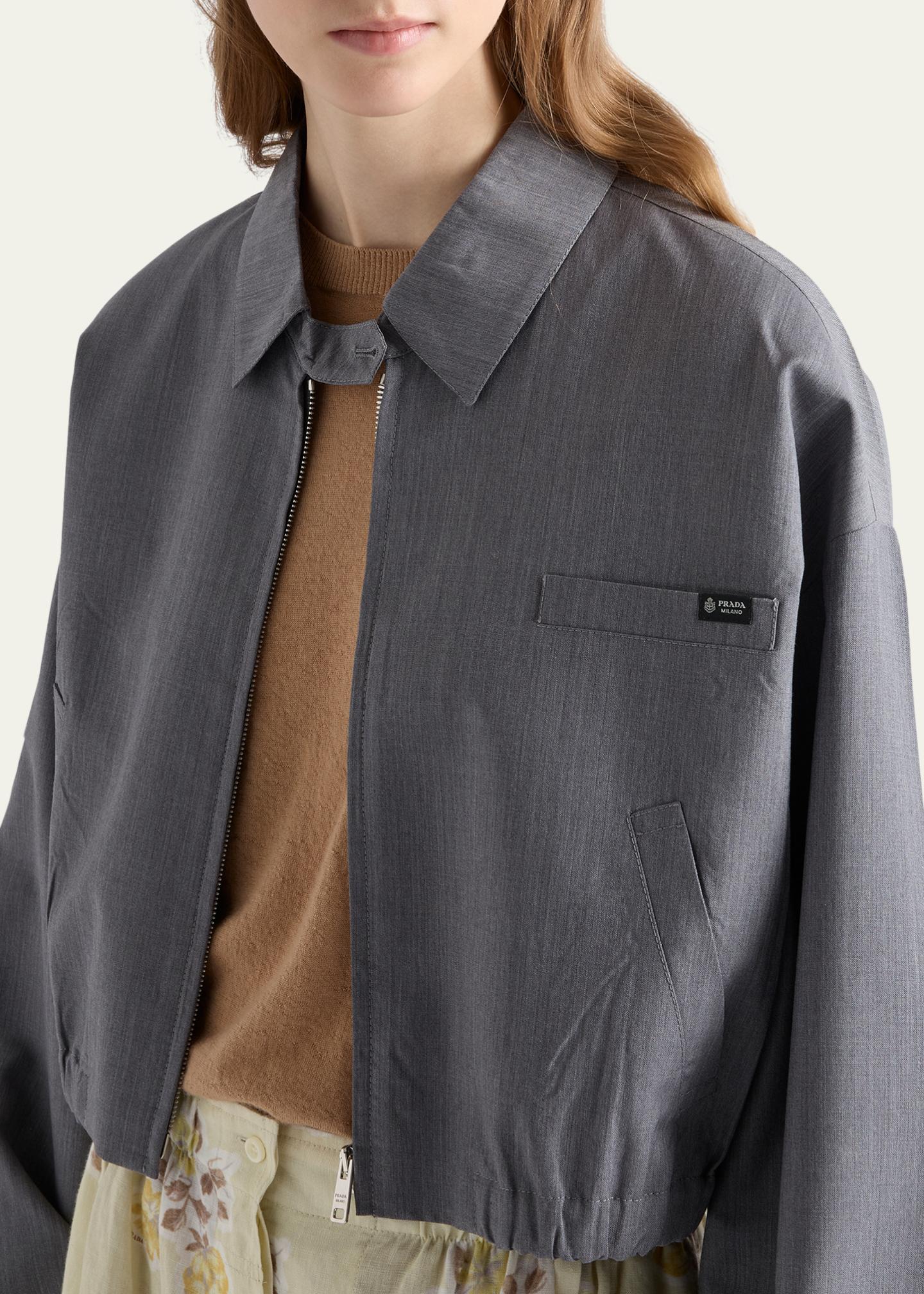 Prada Light Mohair Blouson Jacket - Bergdorf Goodman