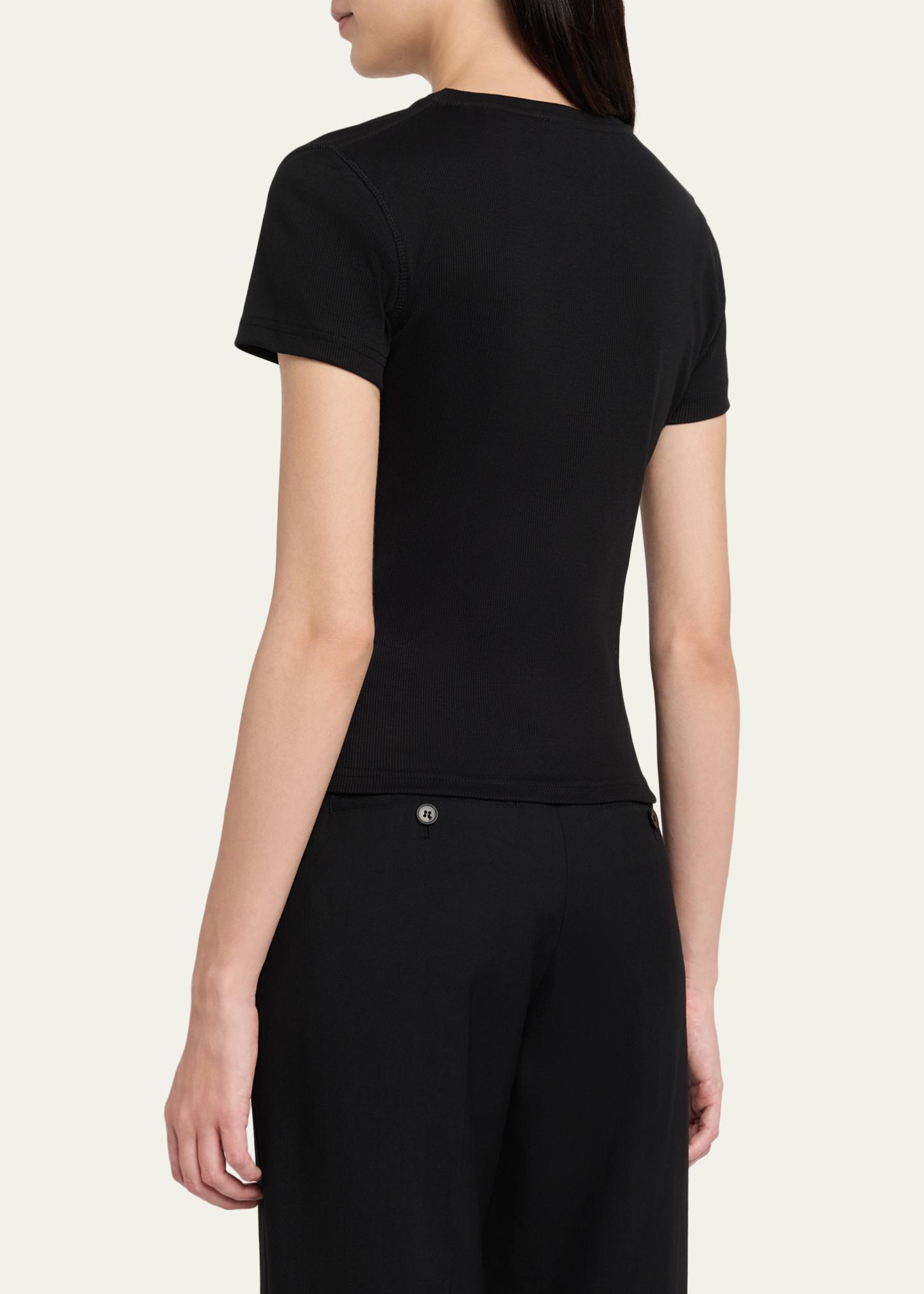 Burberry Cotton Rib Knit T-Shirt - Bergdorf Goodman