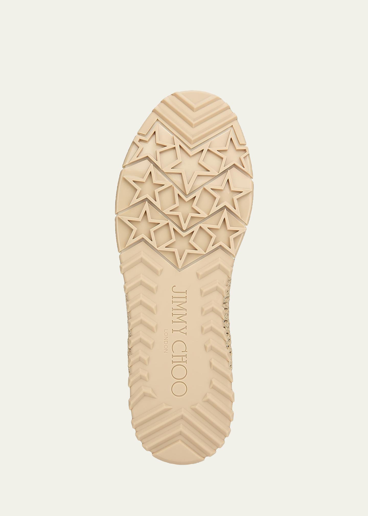 Jimmy Choo Veles Crochet-Knit Low-Top Trainers - Bergdorf Goodman