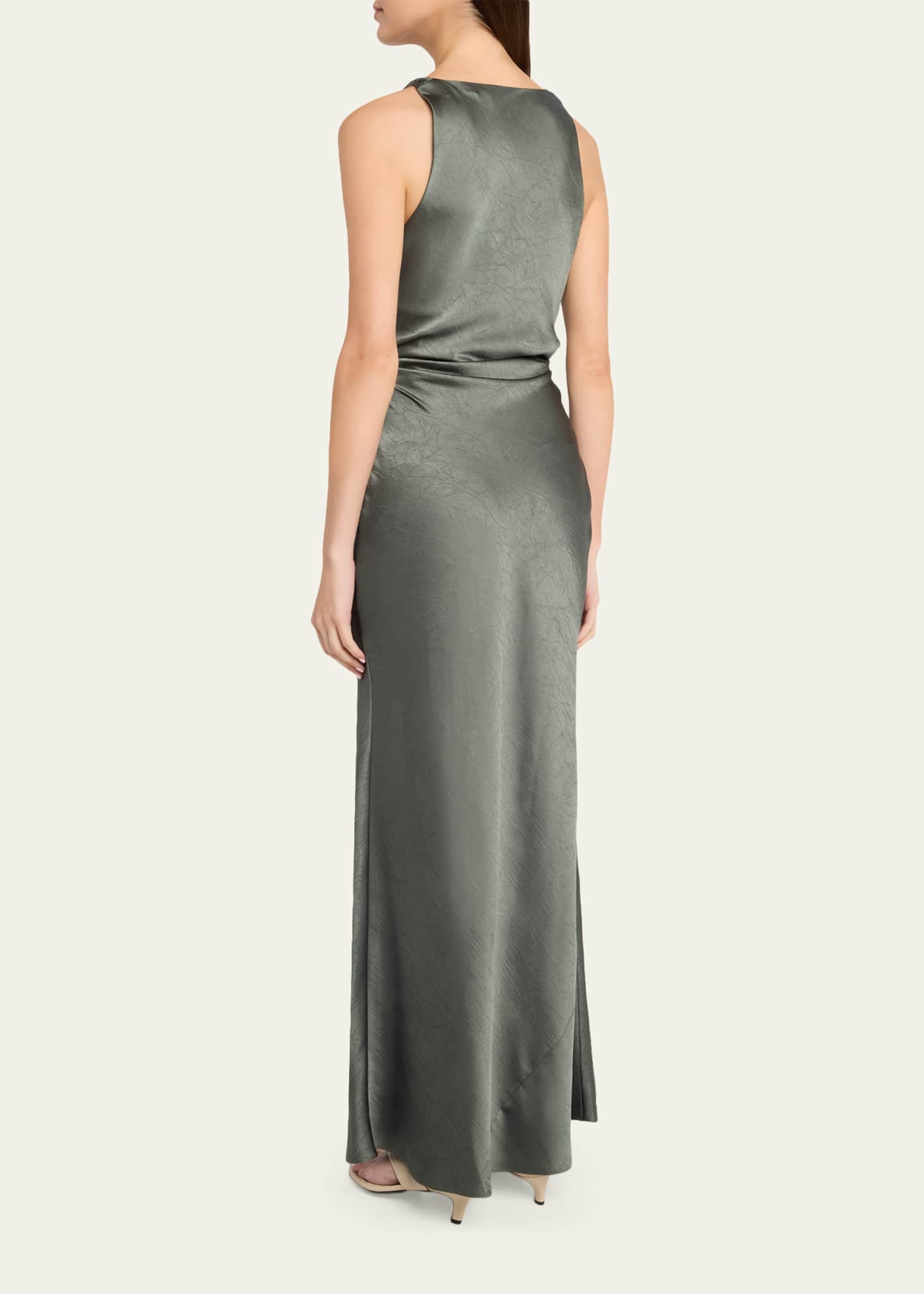 vince satin maxi dress Satin V-Neck Maxi Slip Dress in Vince Products Women