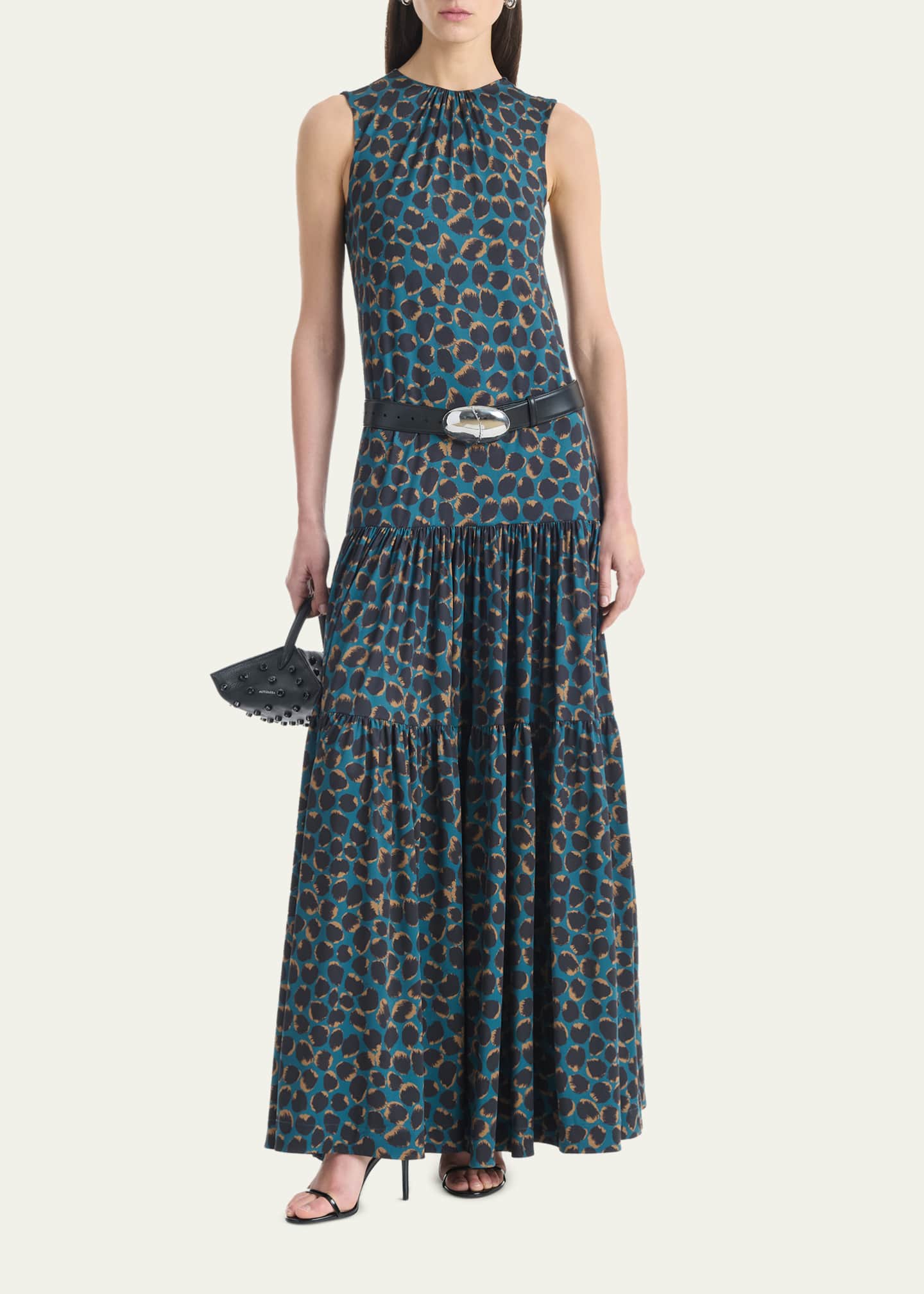 jersey tiered maxi dress Tiered Maxi Bra Dress