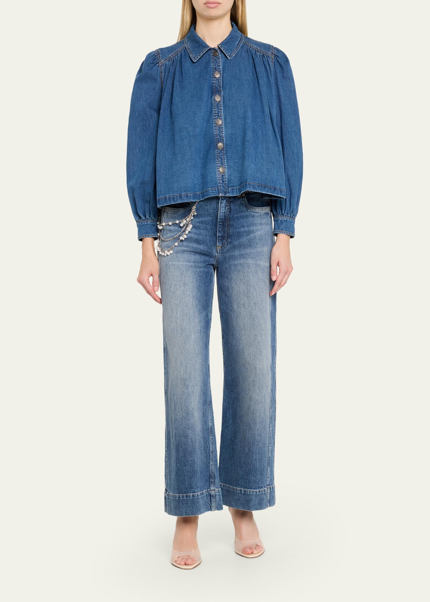 Cinq à Sept Lyla Denim Swing Jacket - Bergdorf Goodman