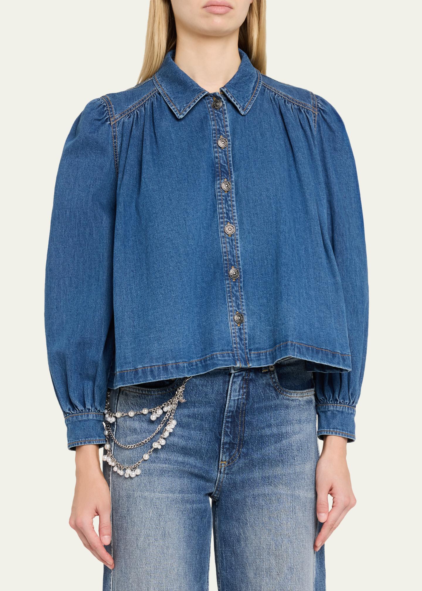 Cinq à Sept Lyla Denim Swing Jacket - Bergdorf Goodman