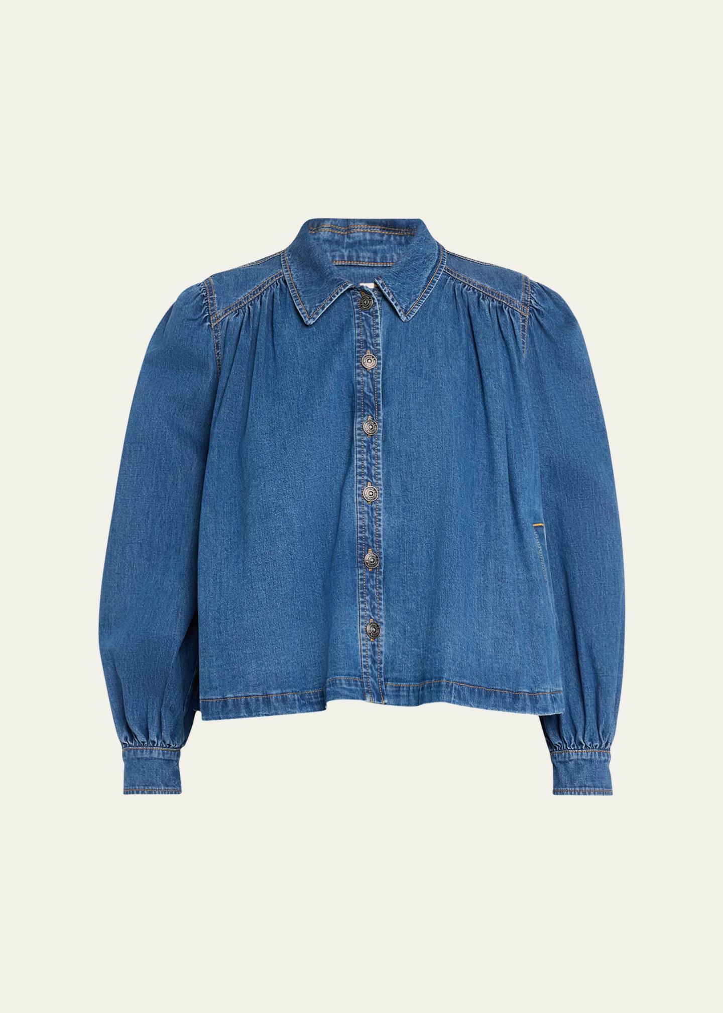 Cinq à Sept Lyla Denim Swing Jacket - Bergdorf Goodman