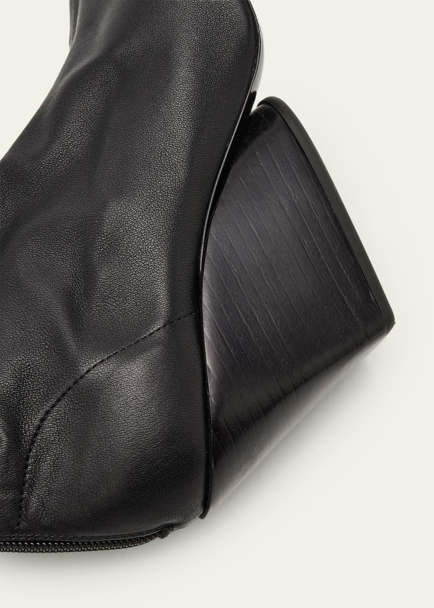 Proenza Schouler 70mm Slant Stretch Leather Ankle Boots - Bergdorf