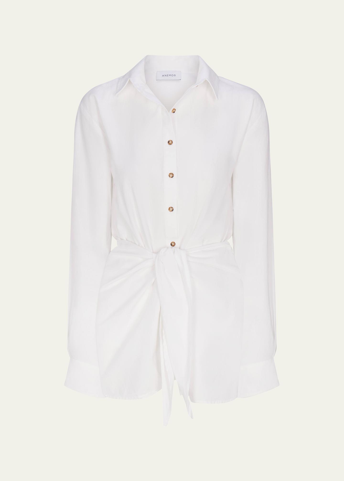 ANEMOS The L.A. Mini Shirtdress - Bergdorf Goodman