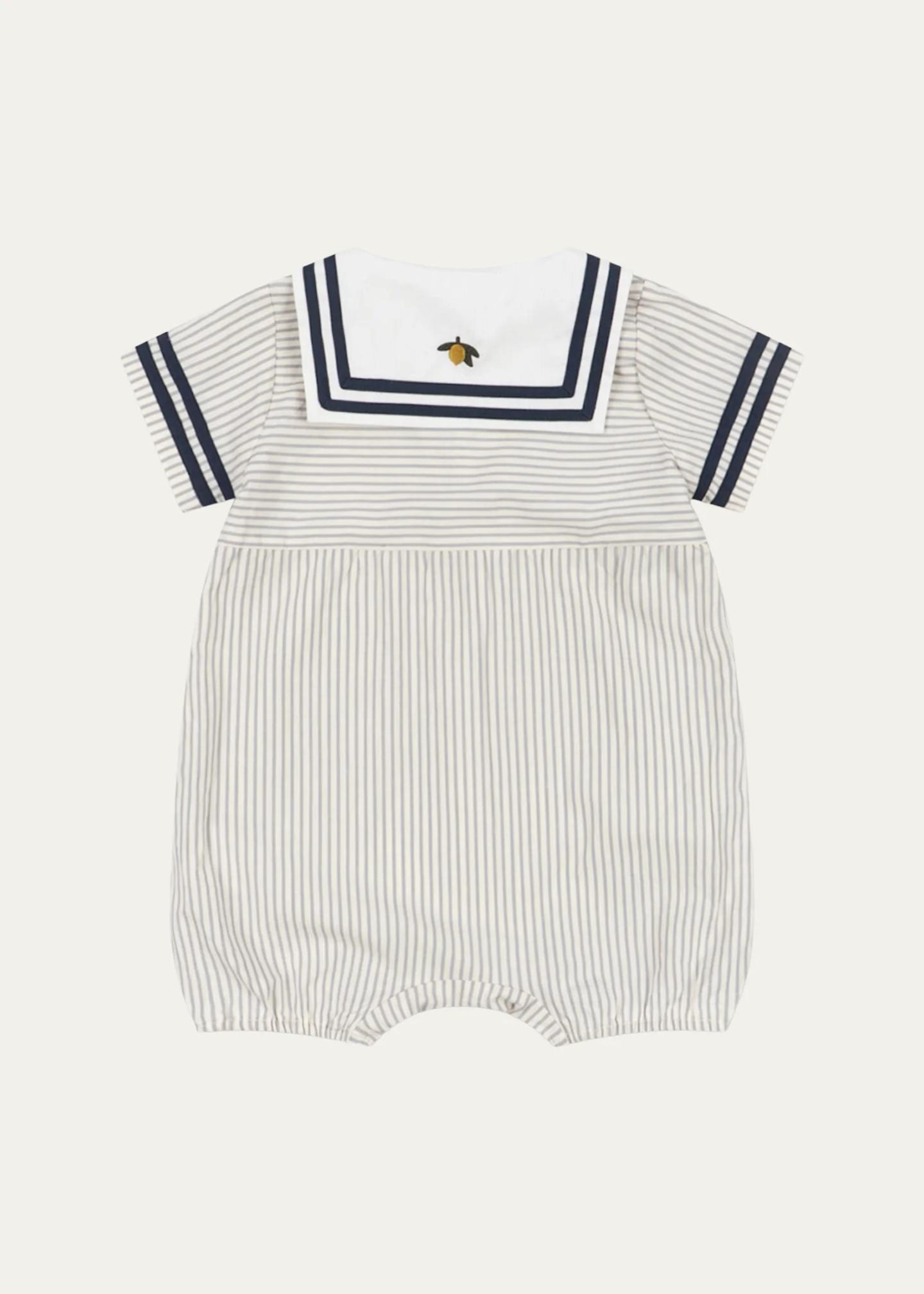 Konges Slojd Boy's Allie Sailor Romper, Size 0M-3 - Bergdorf Goodman