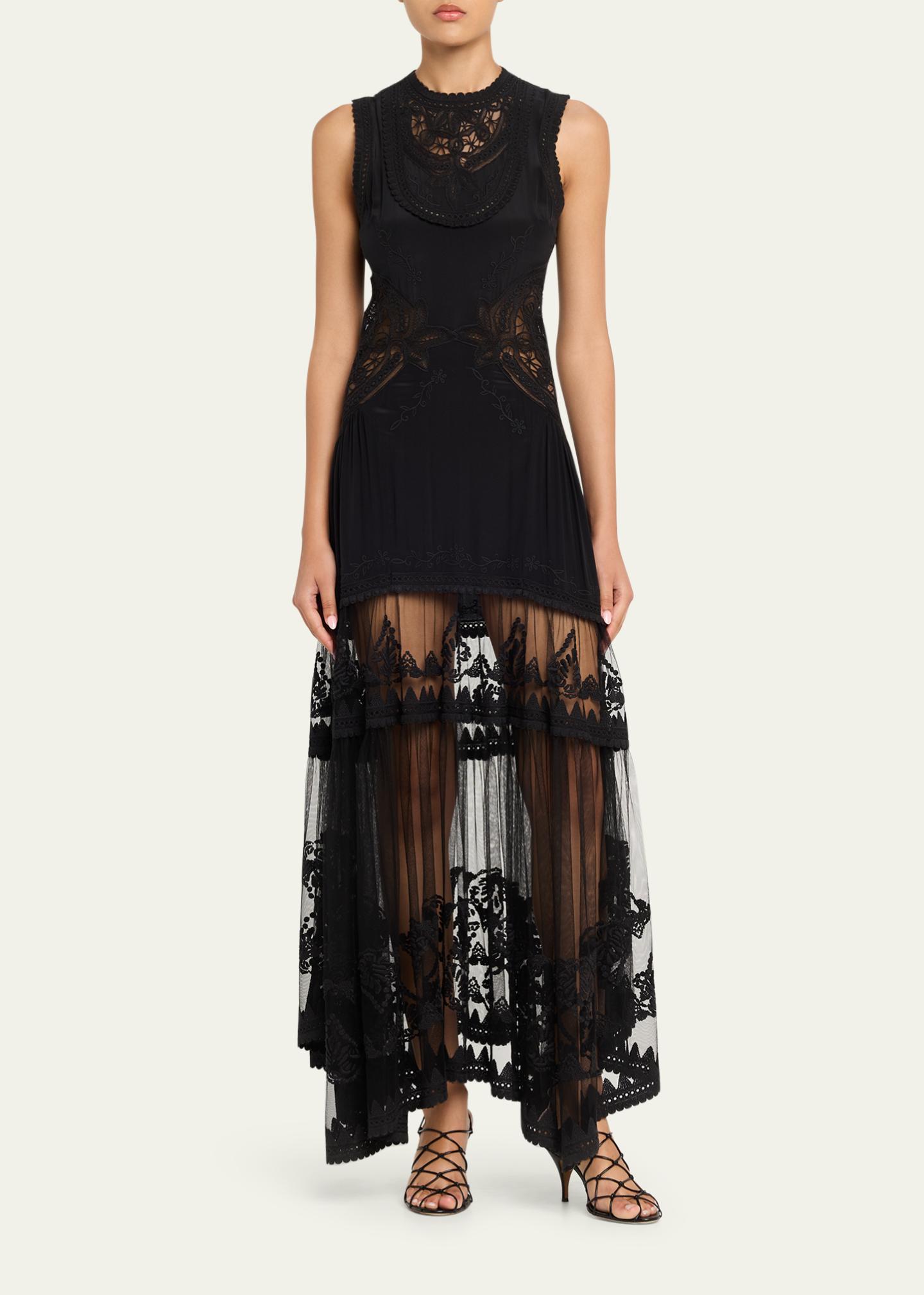 black dress long sleeve maxi Empire Waist color:Gunmetal viscose nylon %0D%0AColor%20may%20vary%20due%20to%20lighting%20on%20images Reiss Ester Teal Printed