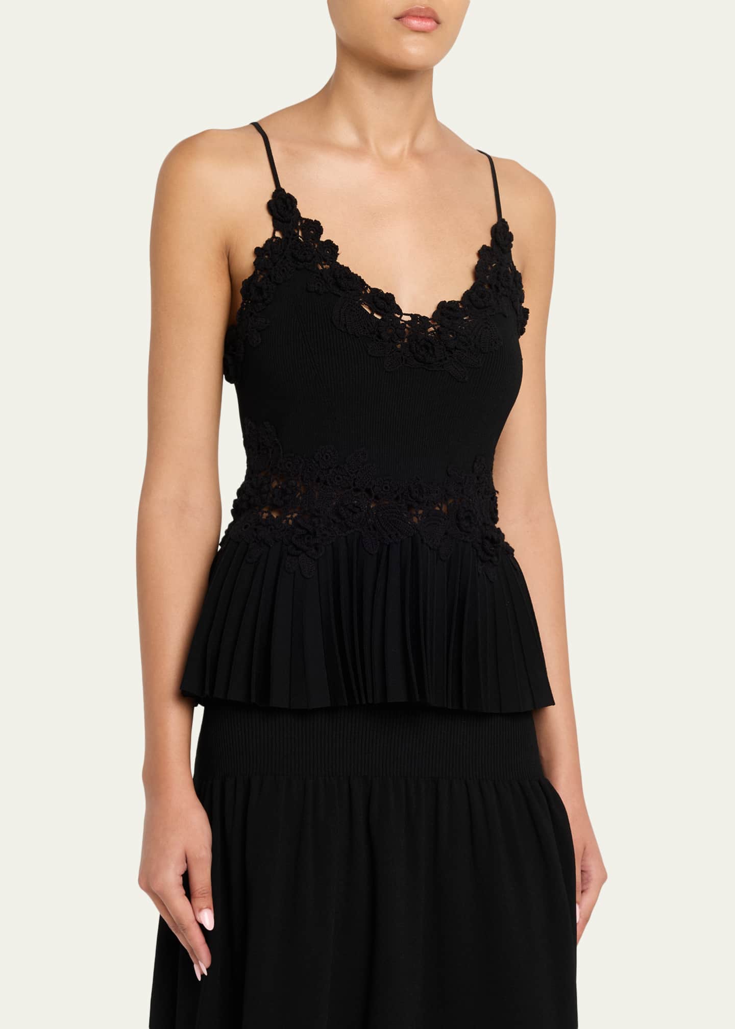 Ulla Johnson Estelle Sleeveless Crochet Embroidered Top - Bergdorf