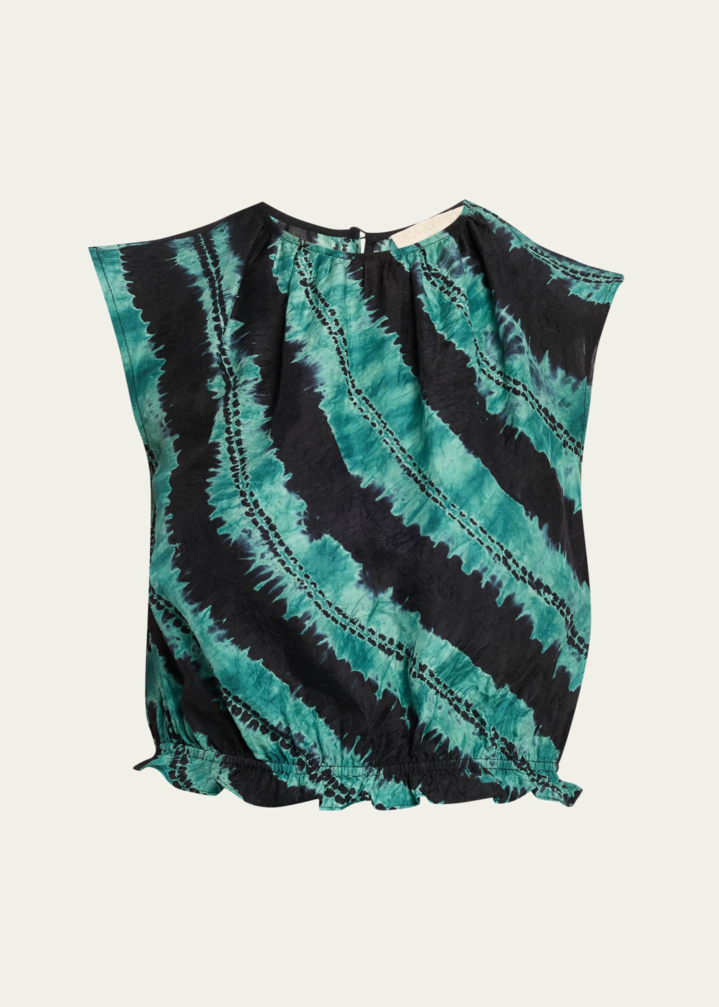 Ulla Johnson Kaia Shibori Tie-Dye Top - Bergdorf Goodman