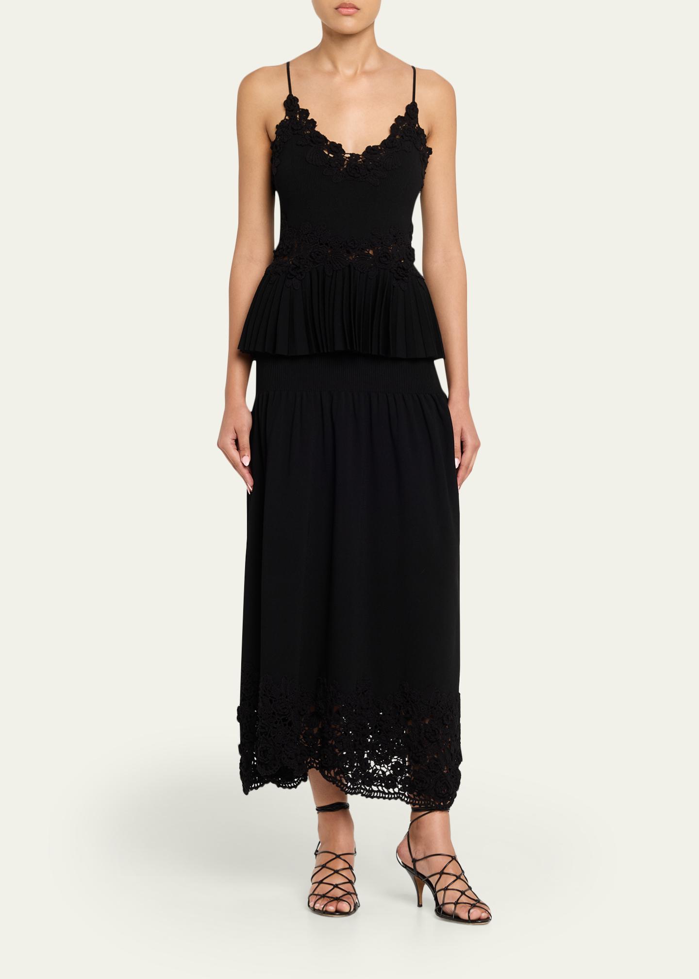 Ulla Johnson Leona Crochet Drop-Waist Midi Skirt - Bergdorf Goodman