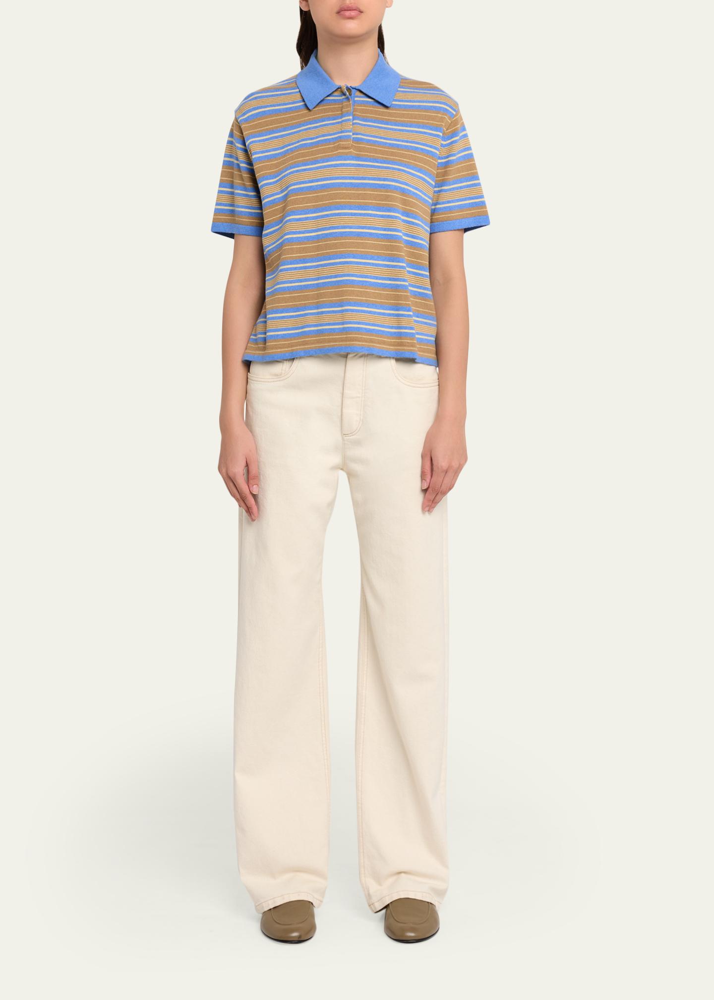 Guest in Residence Striped Short-Sleeve Rugby Polo - Bergdorf Goodman