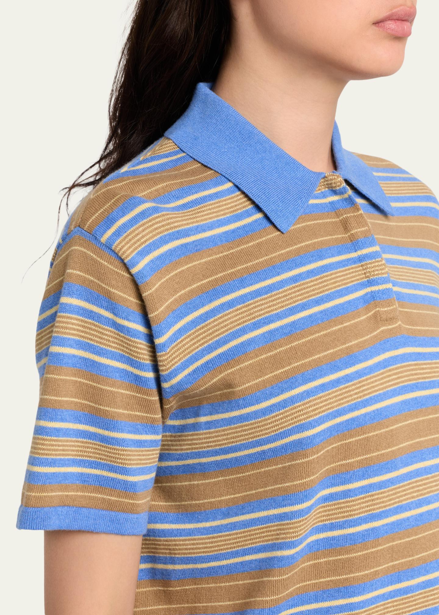 Guest in Residence Striped Short-Sleeve Rugby Polo - Bergdorf Goodman