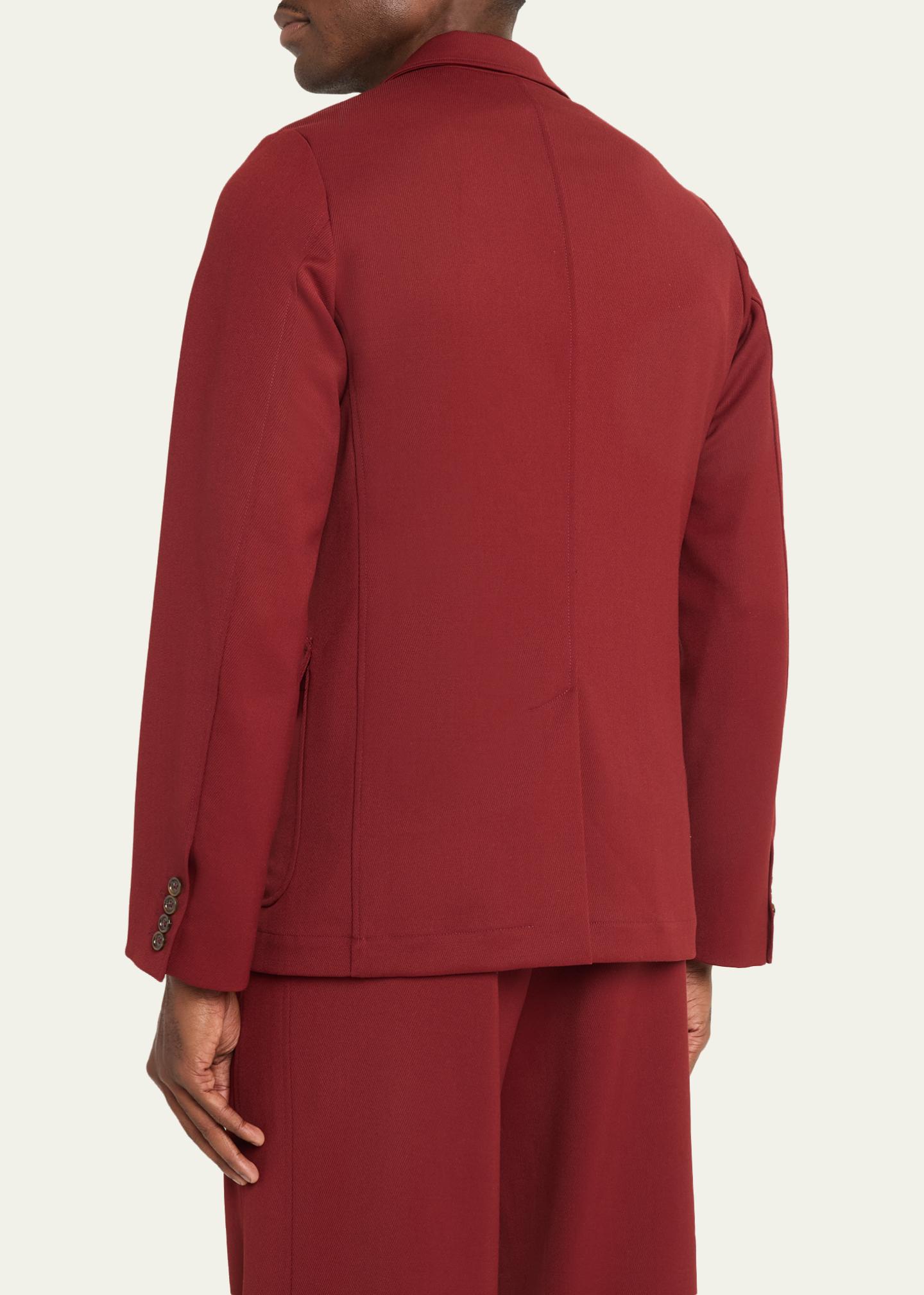 Sanderlak Men's Twill Flap Pocket Single-Breasted Blazer - Bergdorf Goodman