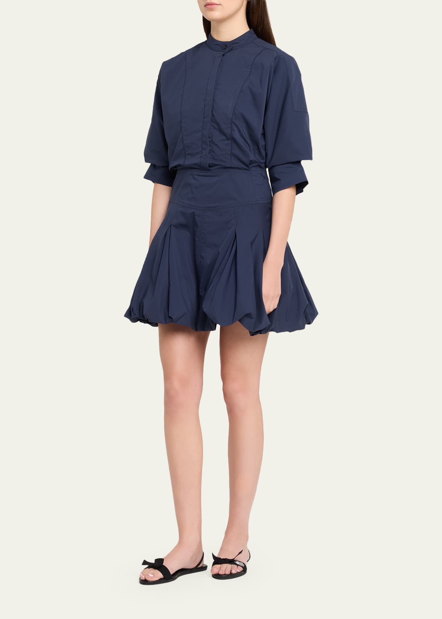 simkhai marci cotton mini dress Marcy Cotton Mini Shirt Dress  AMY Atelier
