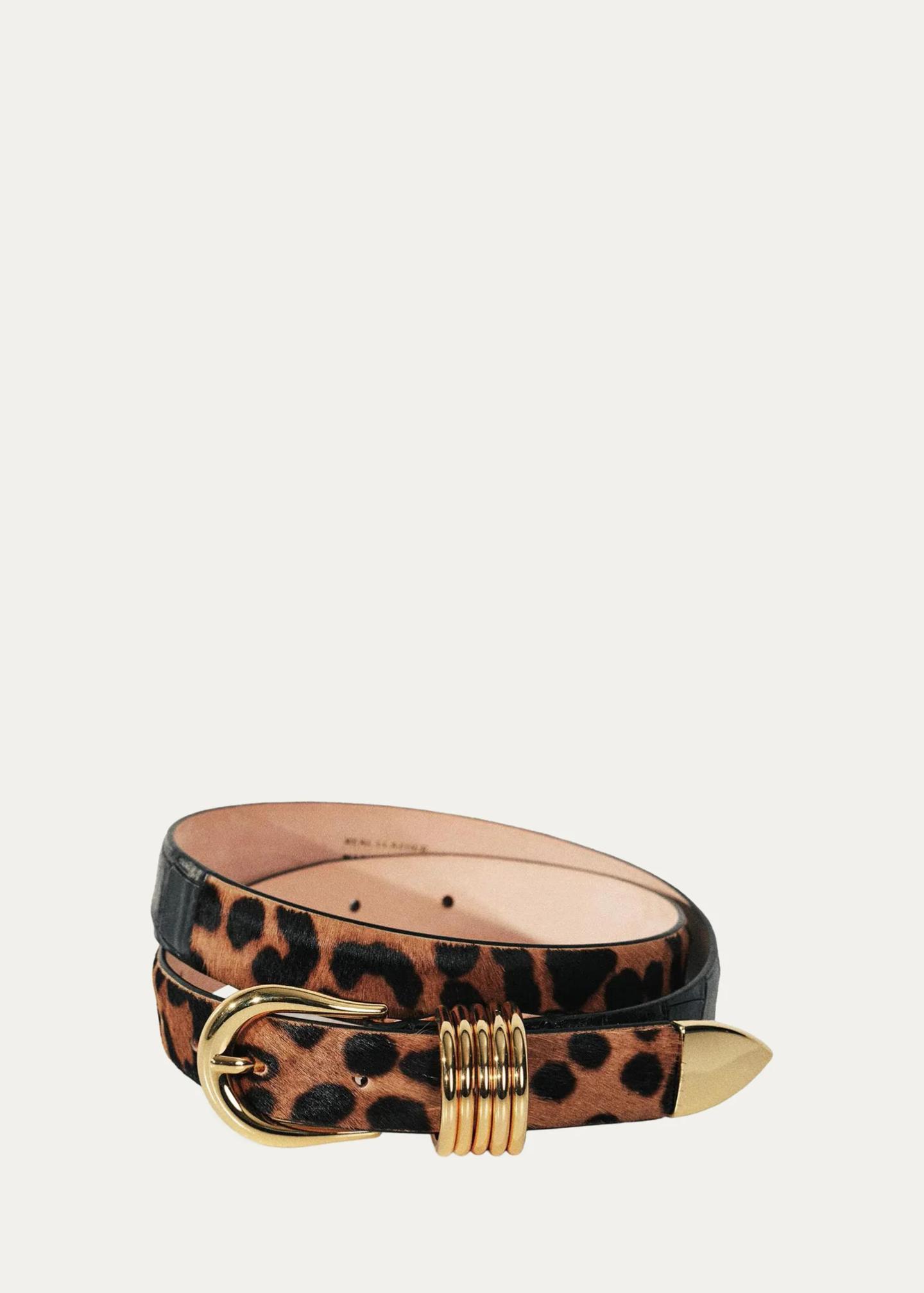Déhanche Hollyhock Zebra-Print Calf Hair Belt - Bergdorf Goodman