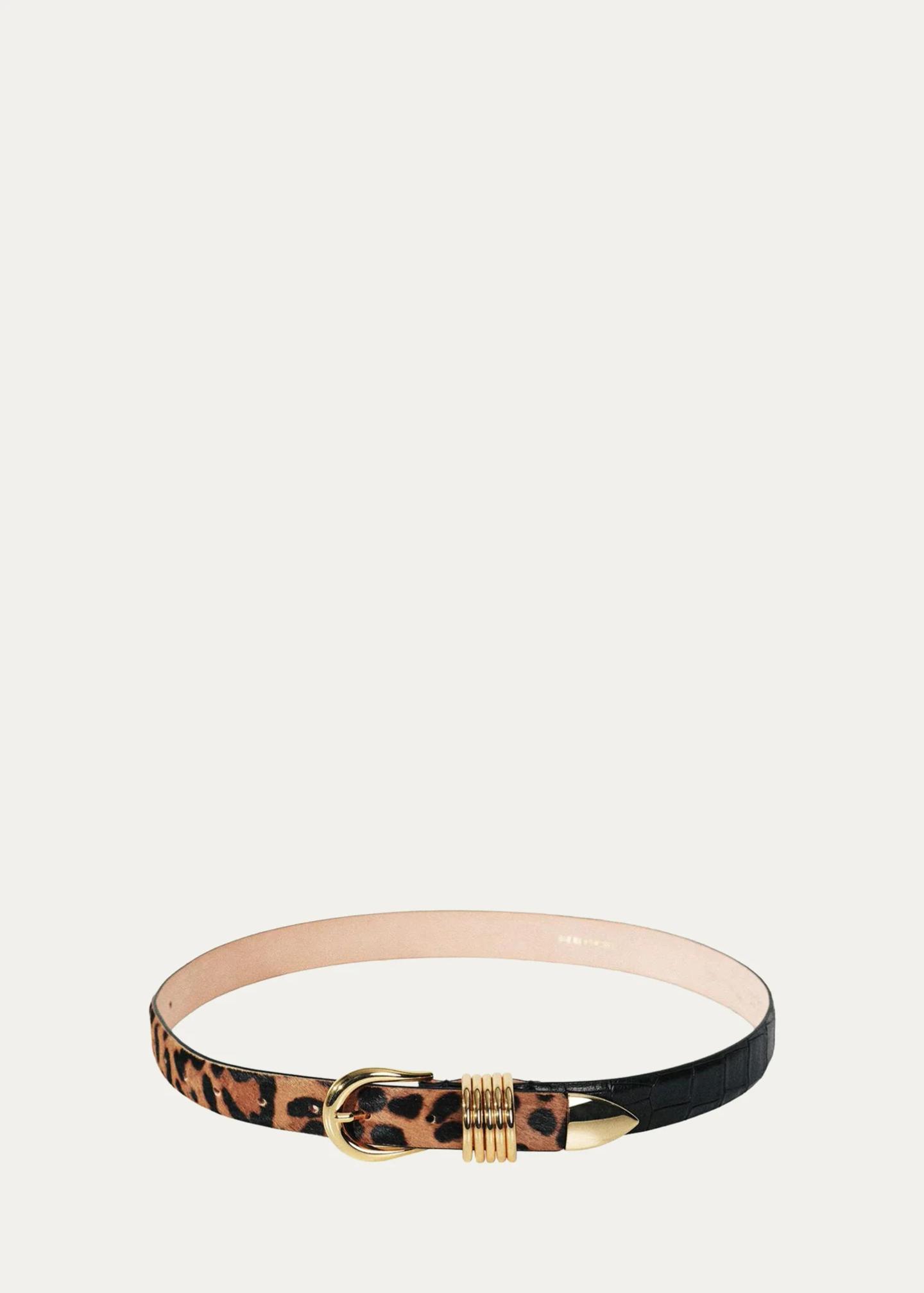 Déhanche Hollyhock Zebra-Print Calf Hair Belt - Bergdorf Goodman