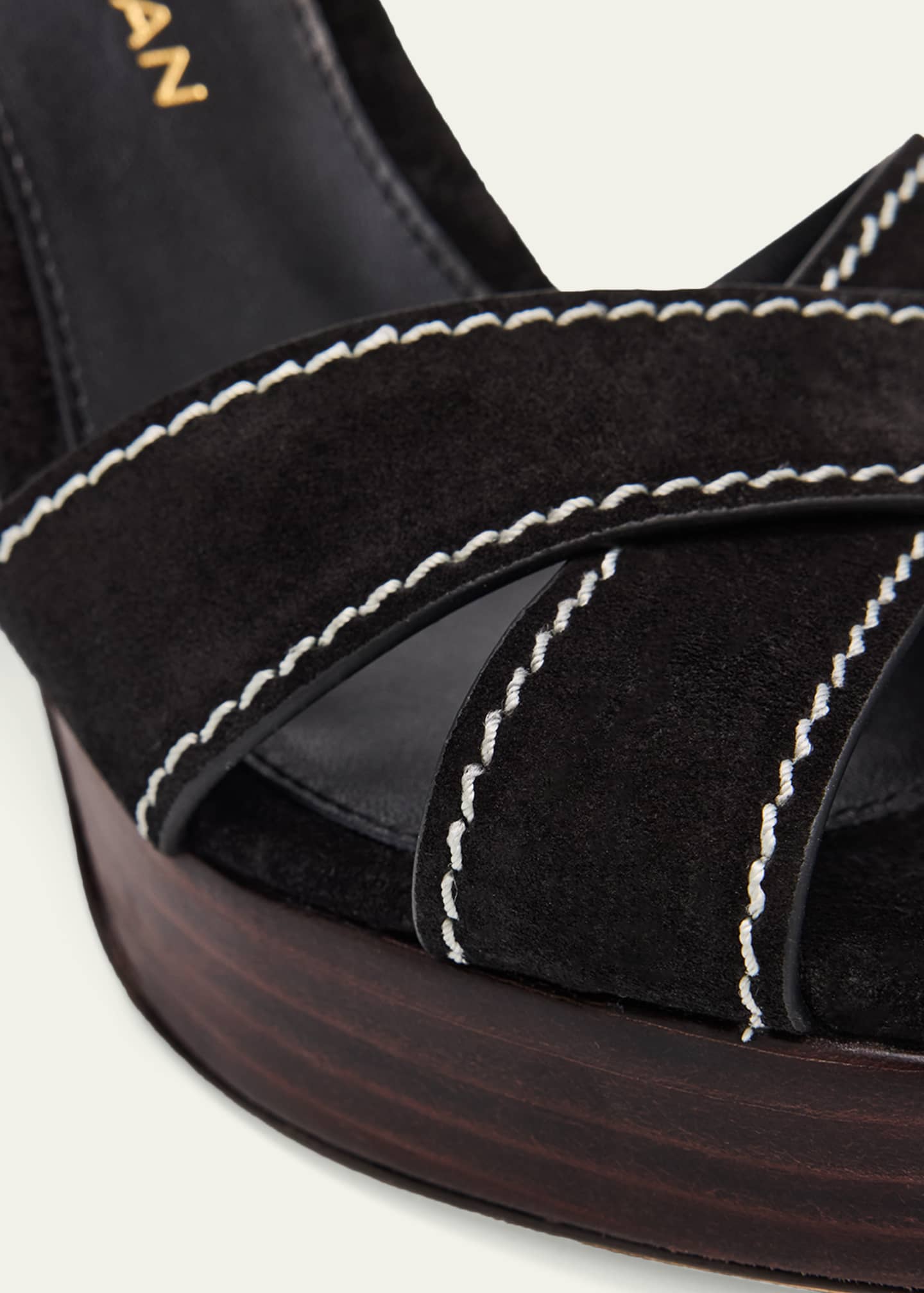 Stuart Weitzman 95mm Park Suede Platform Sandals - Bergdorf Goodman