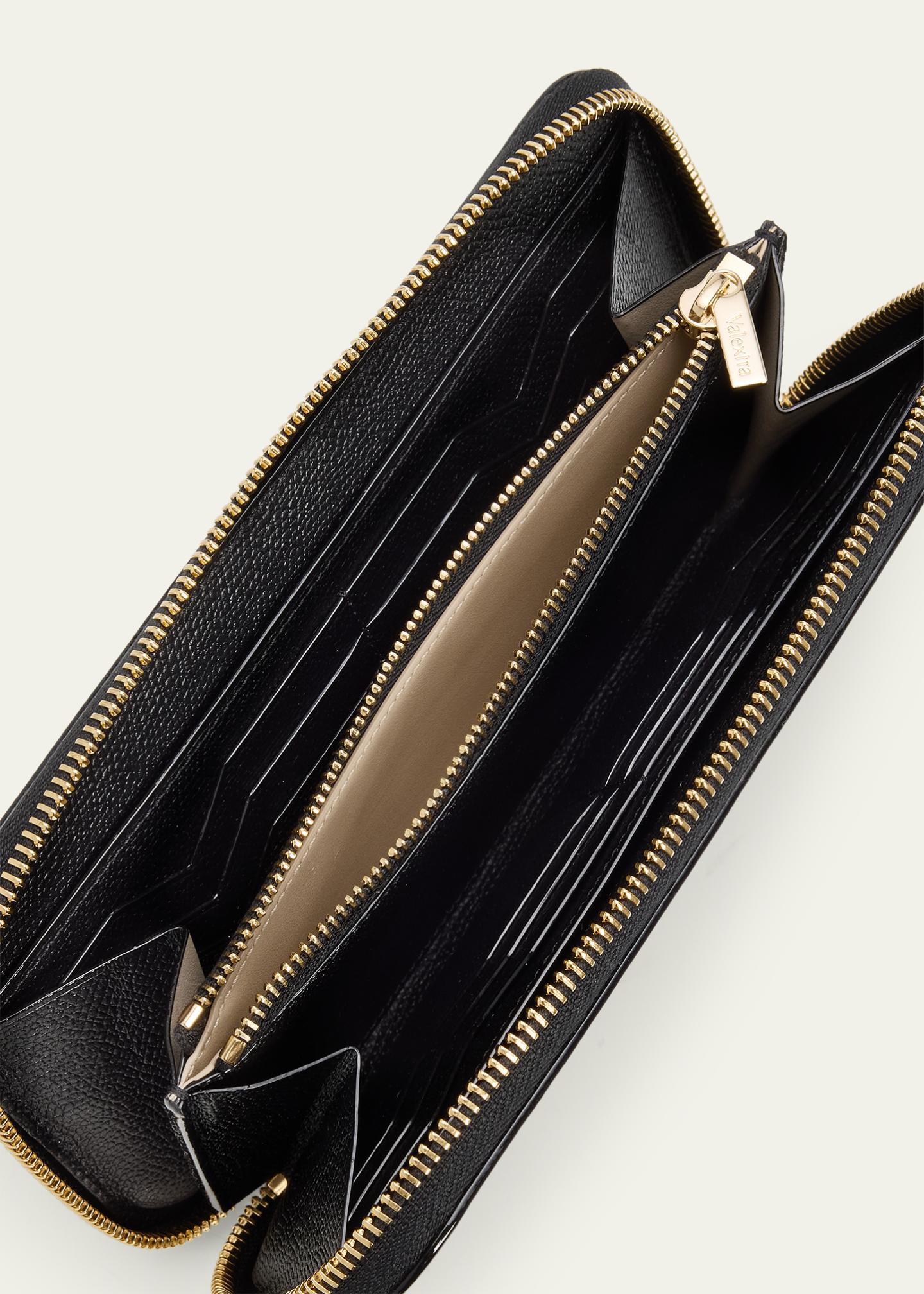 Valextra Men's Portafoglio Leather Zip-Around Wallet - Bergdorf