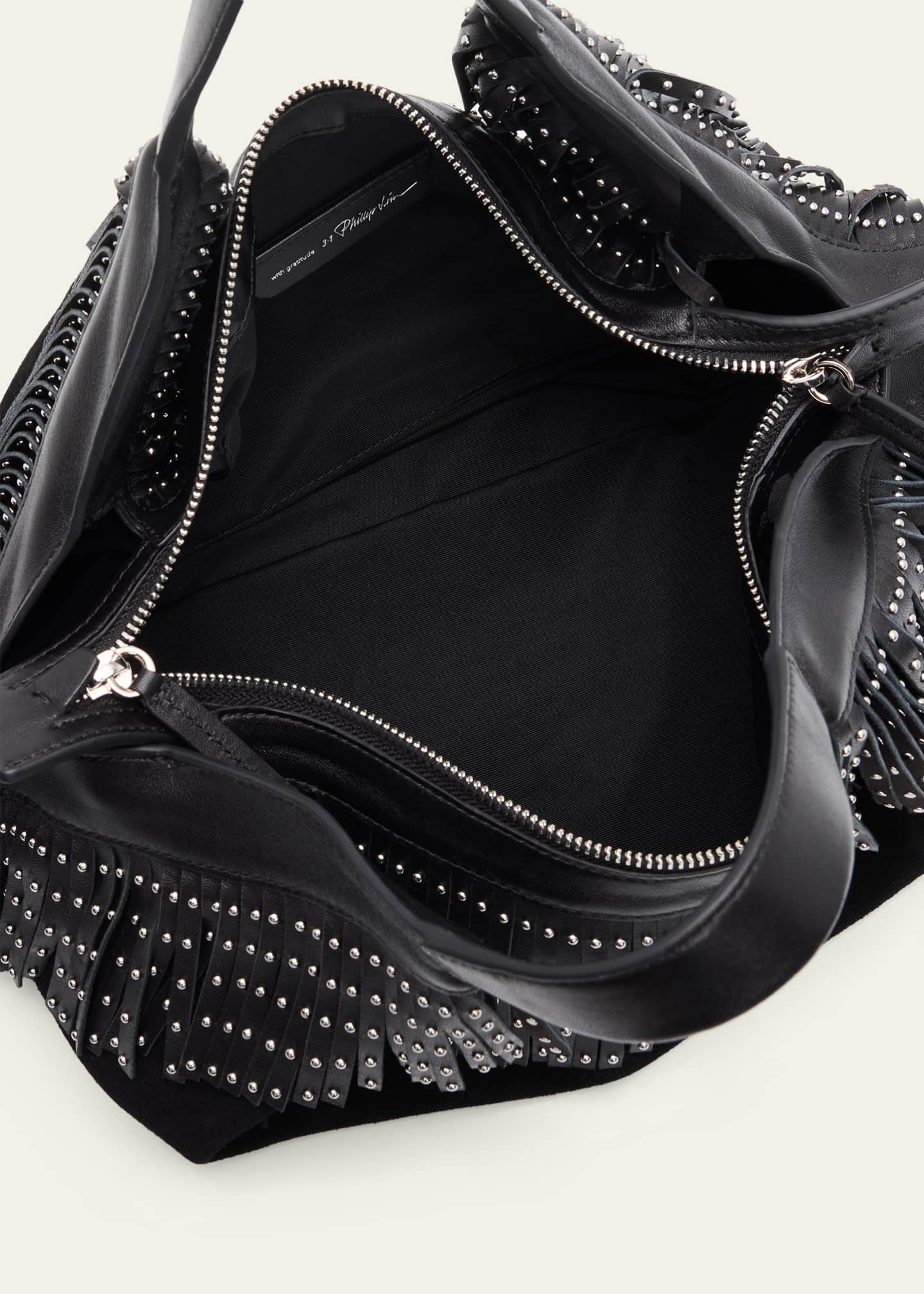 3.1 Phillip Lim Luna Fringed Suede Shoulder Bag - Bergdorf Goodman
