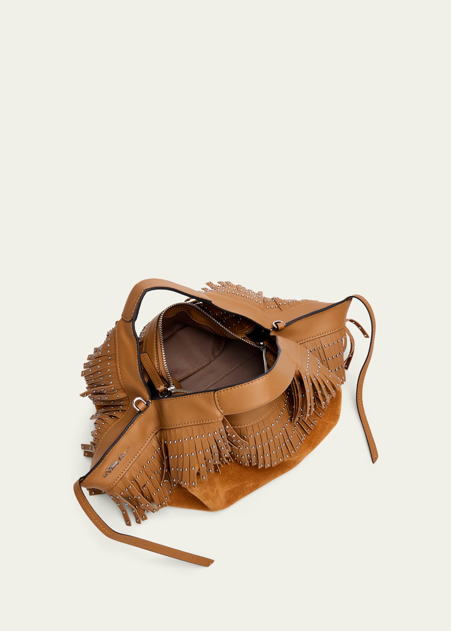 3.1 Phillip Lim Luna Mini Fringe-Trim Suede Crossbody Bag