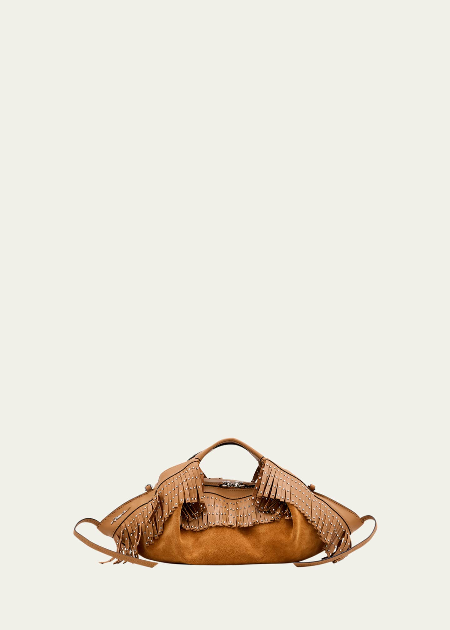 3.1 Phillip Lim Luna Mini Fringe-Trim Suede Crossbody Bag