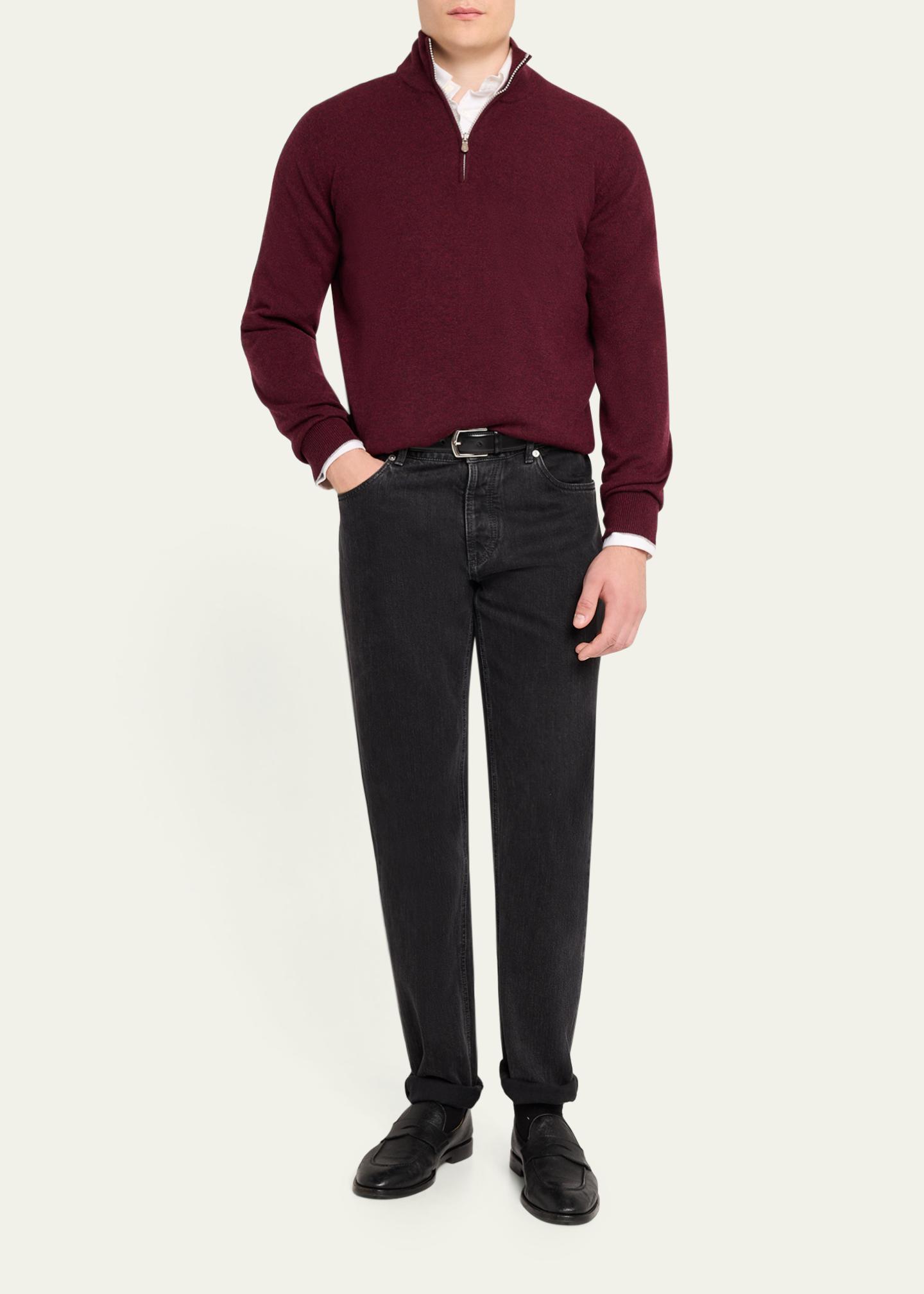 Brunello Cucinelli Men's Cashmere Quarter-Zip Sweater - Bergdorf