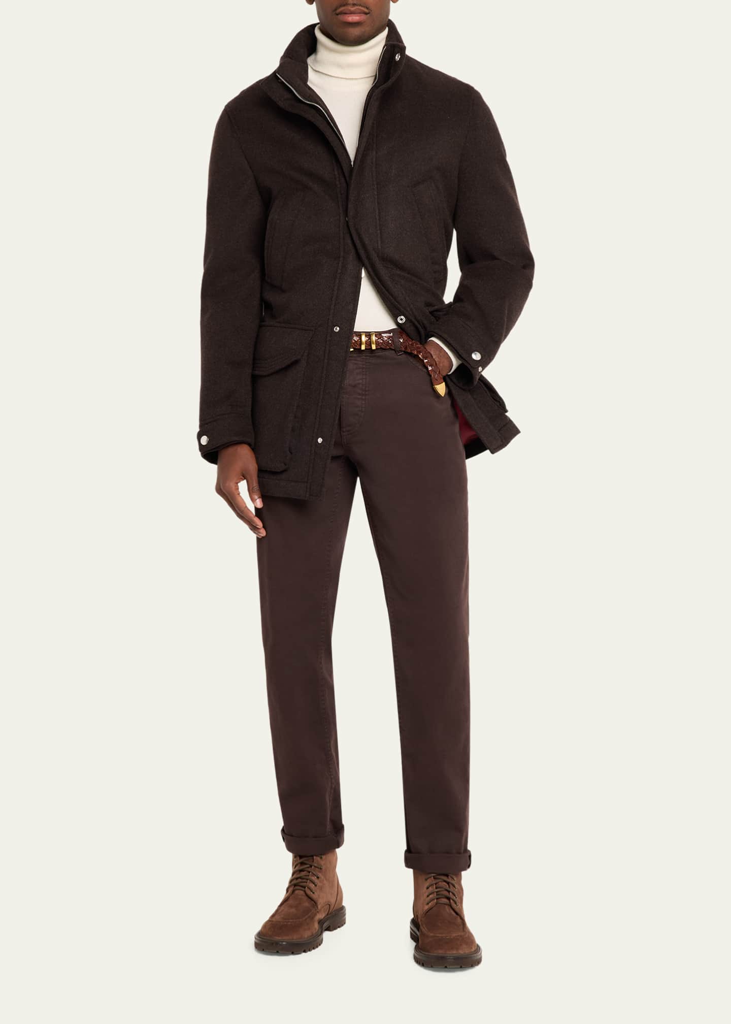 Brunello Cucinelli Men's Cashmere Field Coat - Bergdorf Goodman