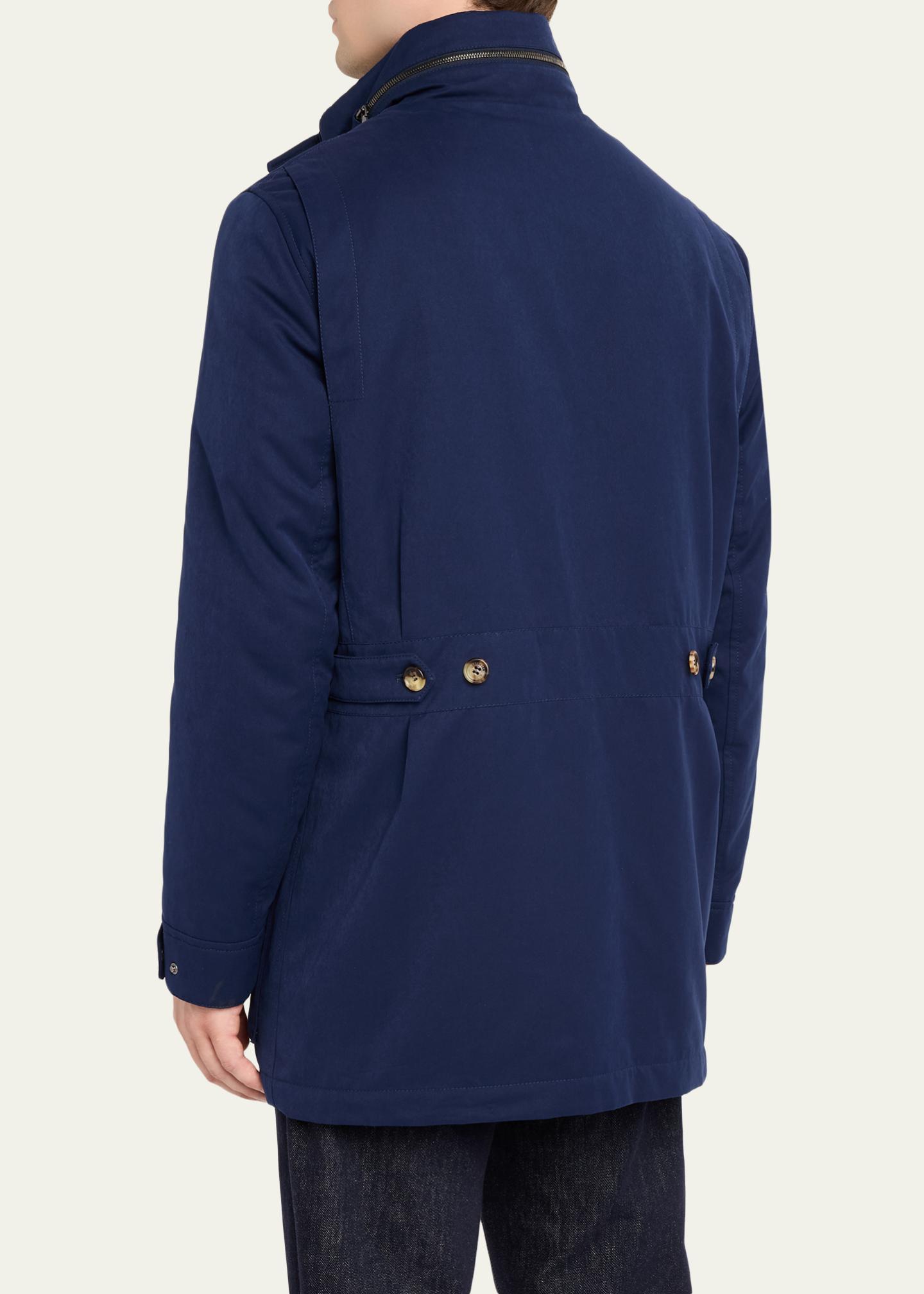 Brunello Cucinelli Men's Water-Resistant Flap-Pocket Field Jacket