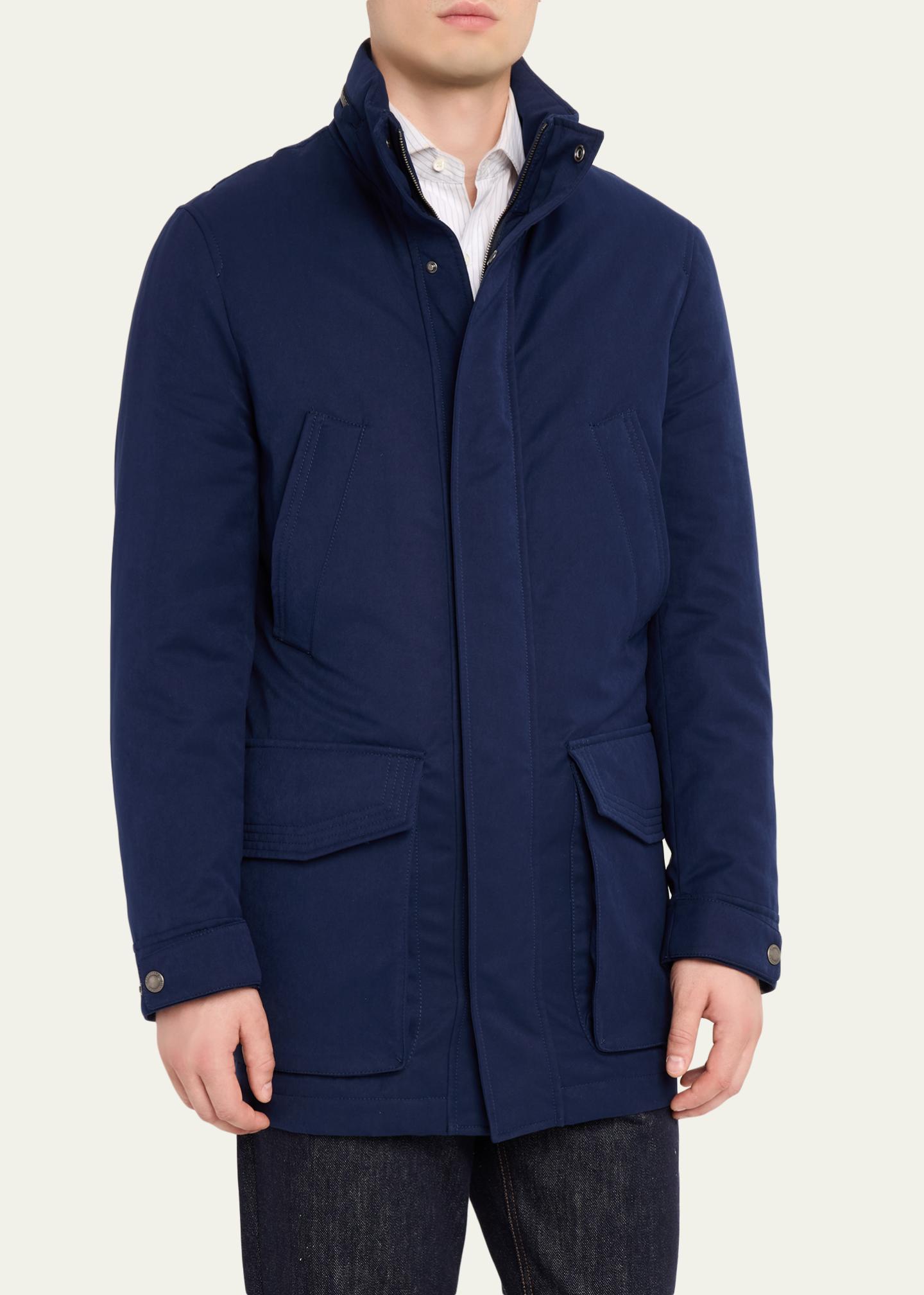 Brunello Cucinelli Men's Water-Resistant Flap-Pocket Field Jacket