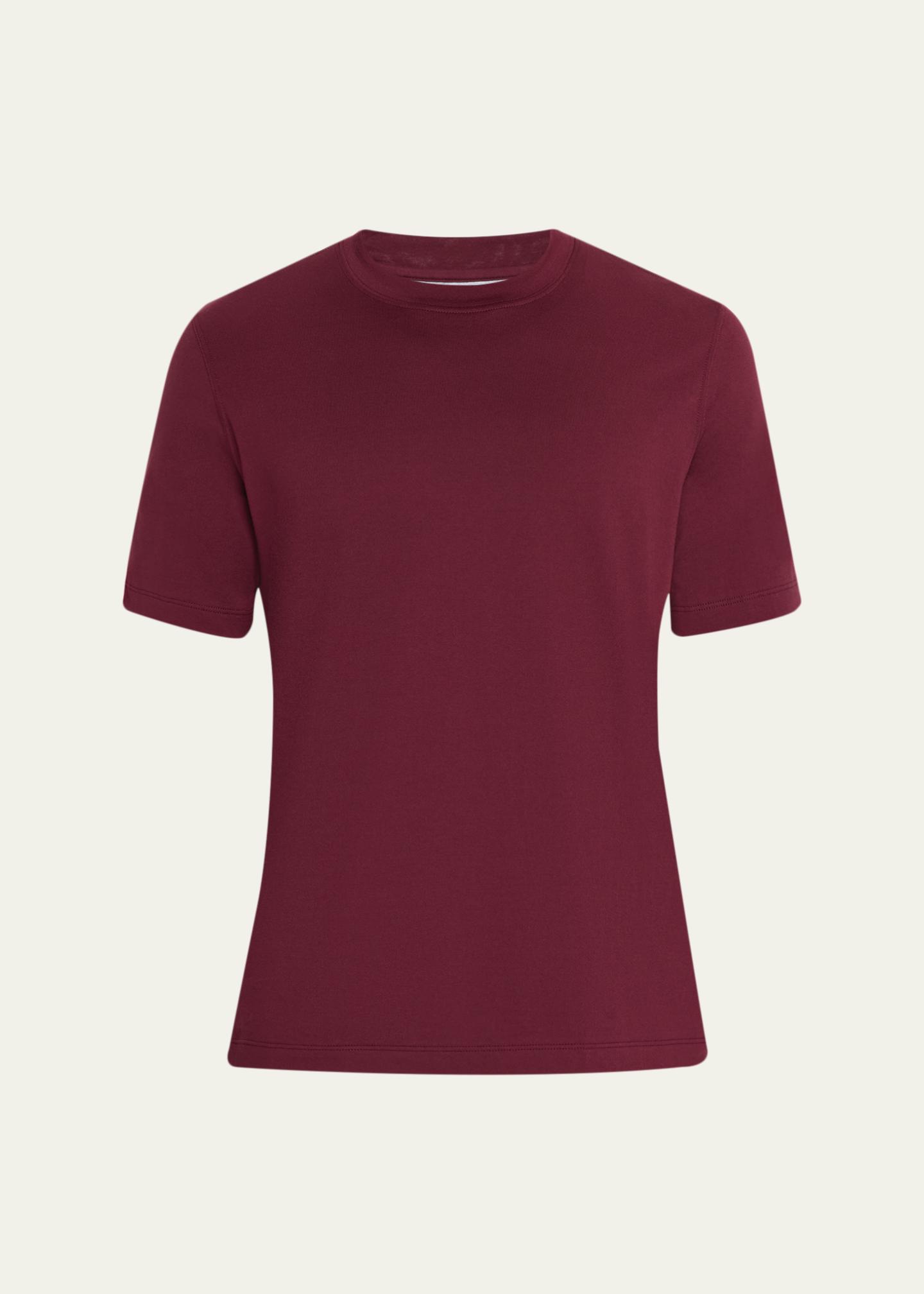 Brunello Cucinelli Men's Cotton Jersey Solid Crewneck T-Shirt