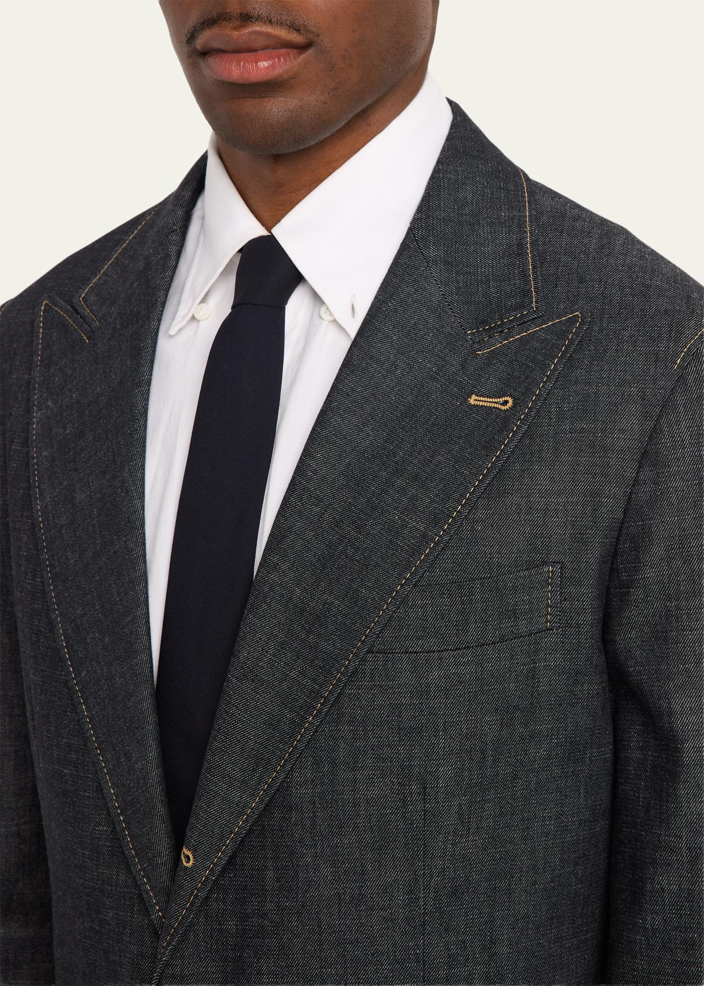 Brunello Cucinelli Men's Denim Single-Breasted Sport Coat - Bergdorf ...