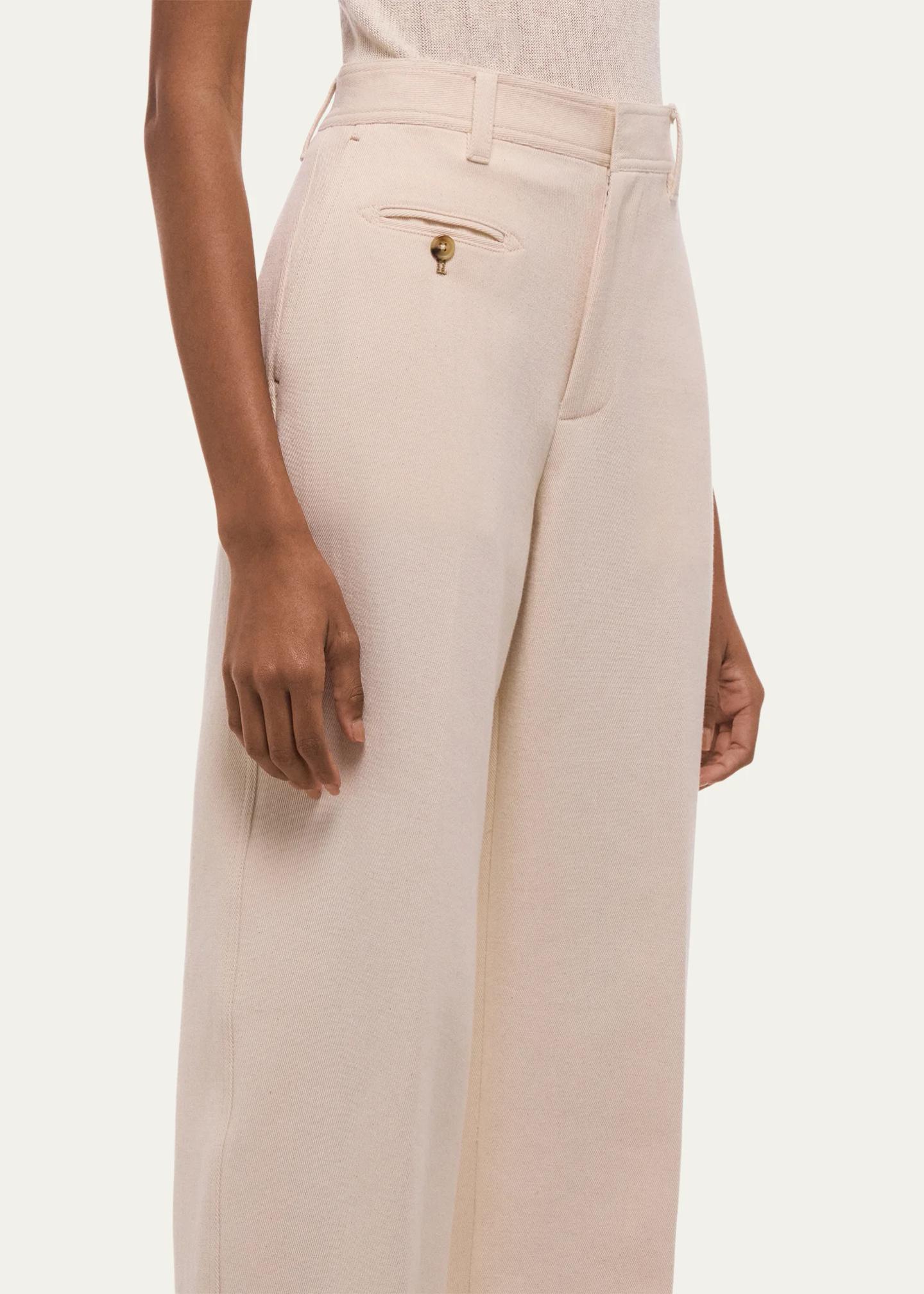 Helmut Lang Wide-Leg Cotton Sailor Trousers - Bergdorf Goodman