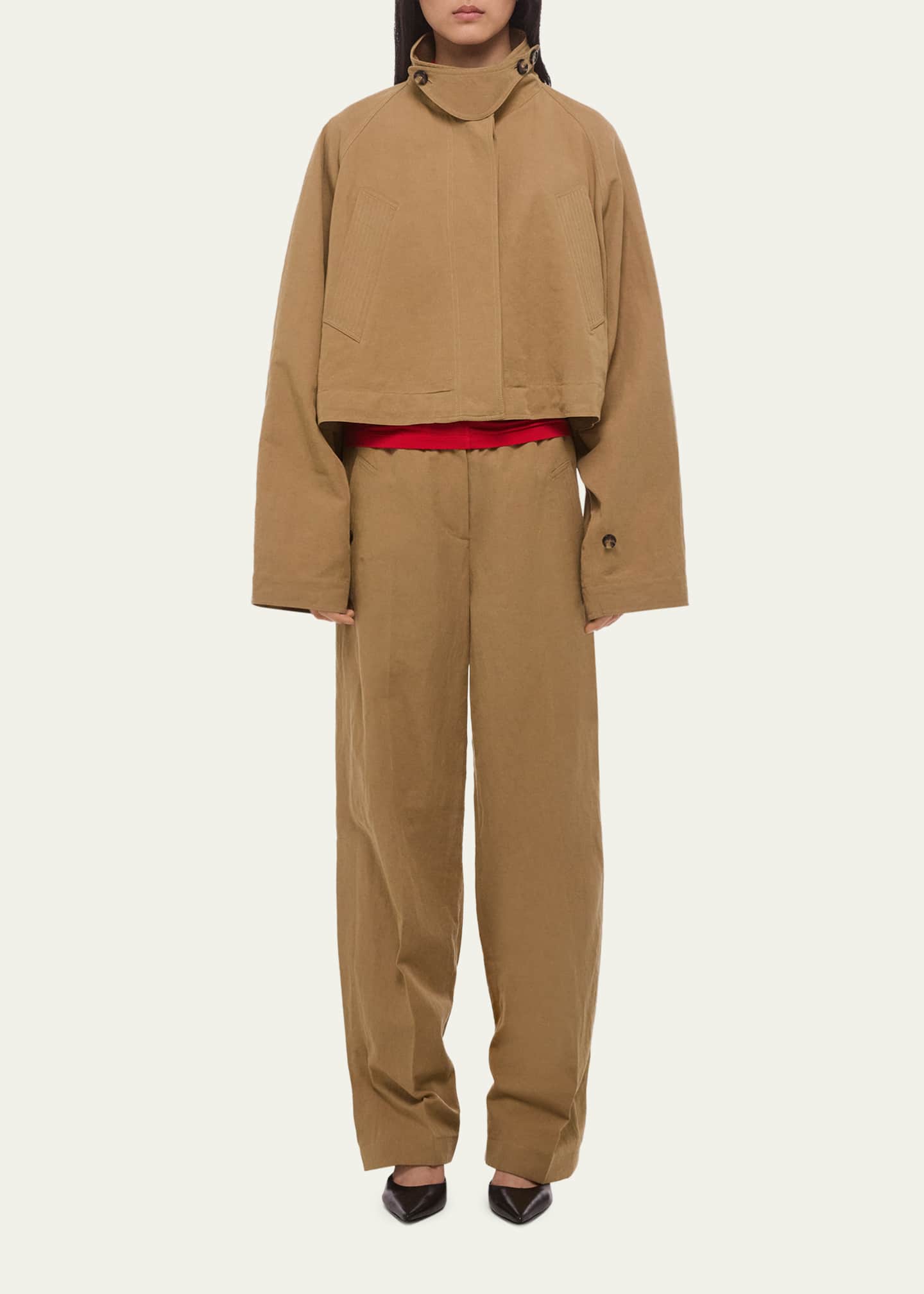Helmut Lang Cropped Trench Jacket - Bergdorf Goodman