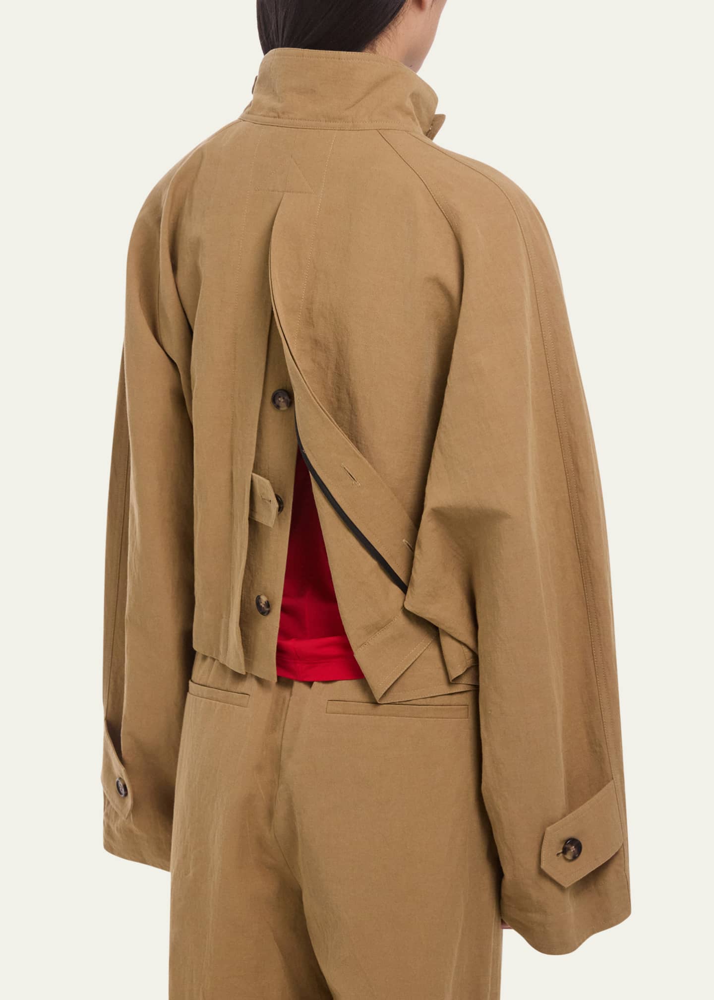 Helmut Lang Cropped Trench Jacket - Bergdorf Goodman