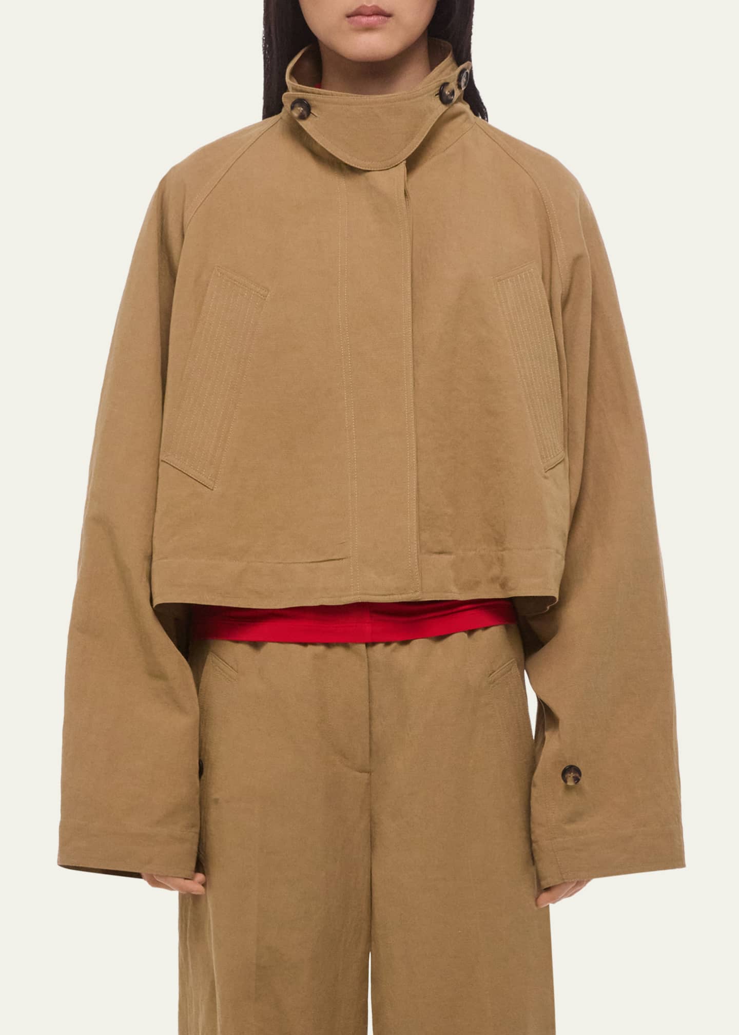 Helmut Lang Cropped Trench Jacket - Bergdorf Goodman