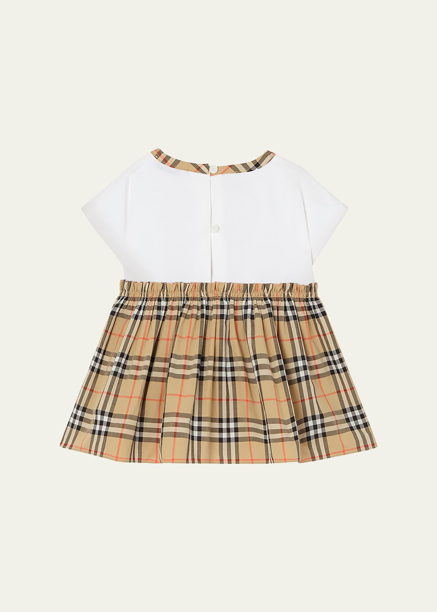 burberry check cotton dress Childrens Bow with Bloomers , Size: 1M model:Charlotte the brand set out casual burberry dress womens Four Hands Geoffrey Wide Colour:PINK BASE FLORAL PRINT
