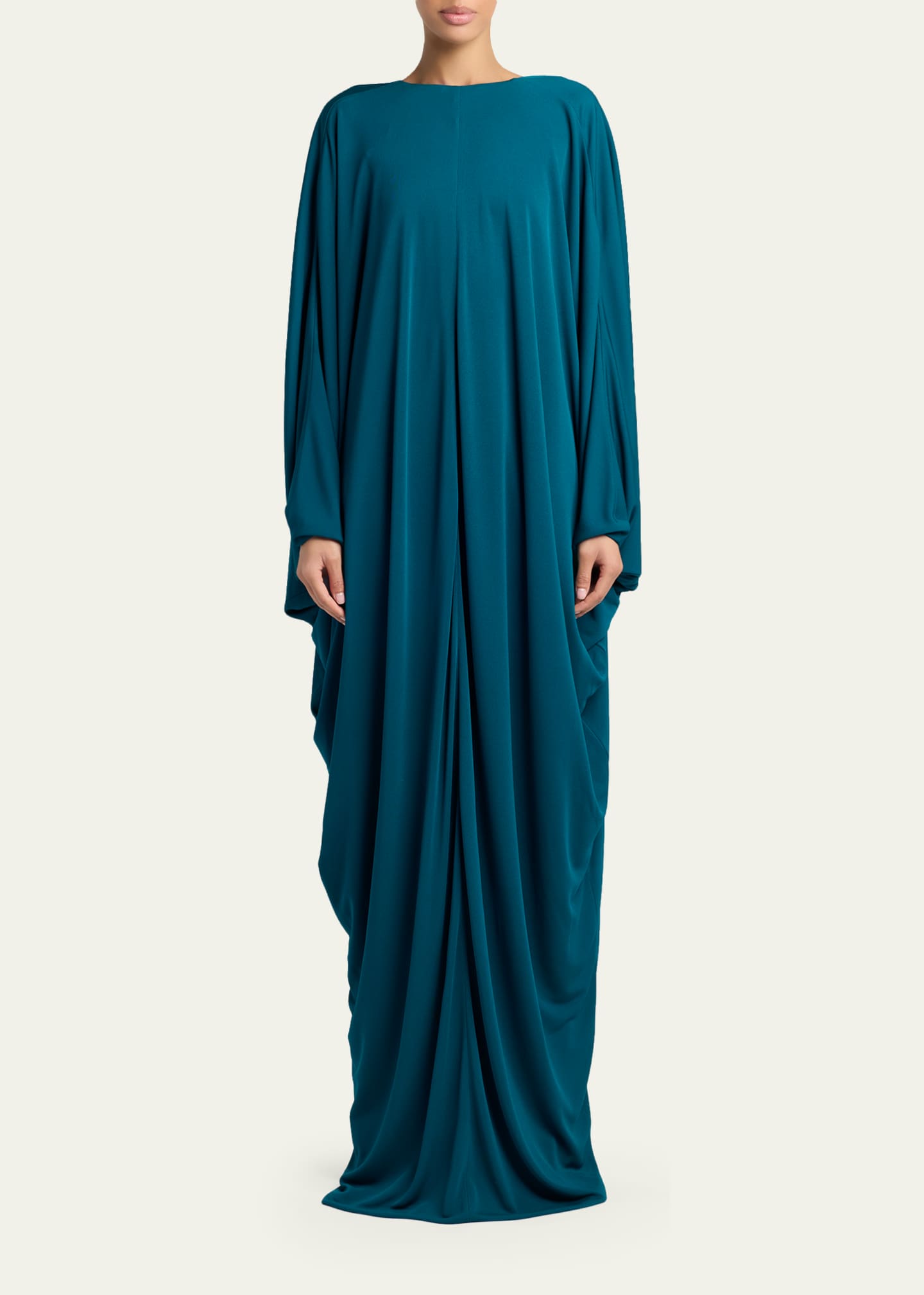 tom ford blue dress Off-shoulder cashmere and silk midi dress in blue - Tom Ford
