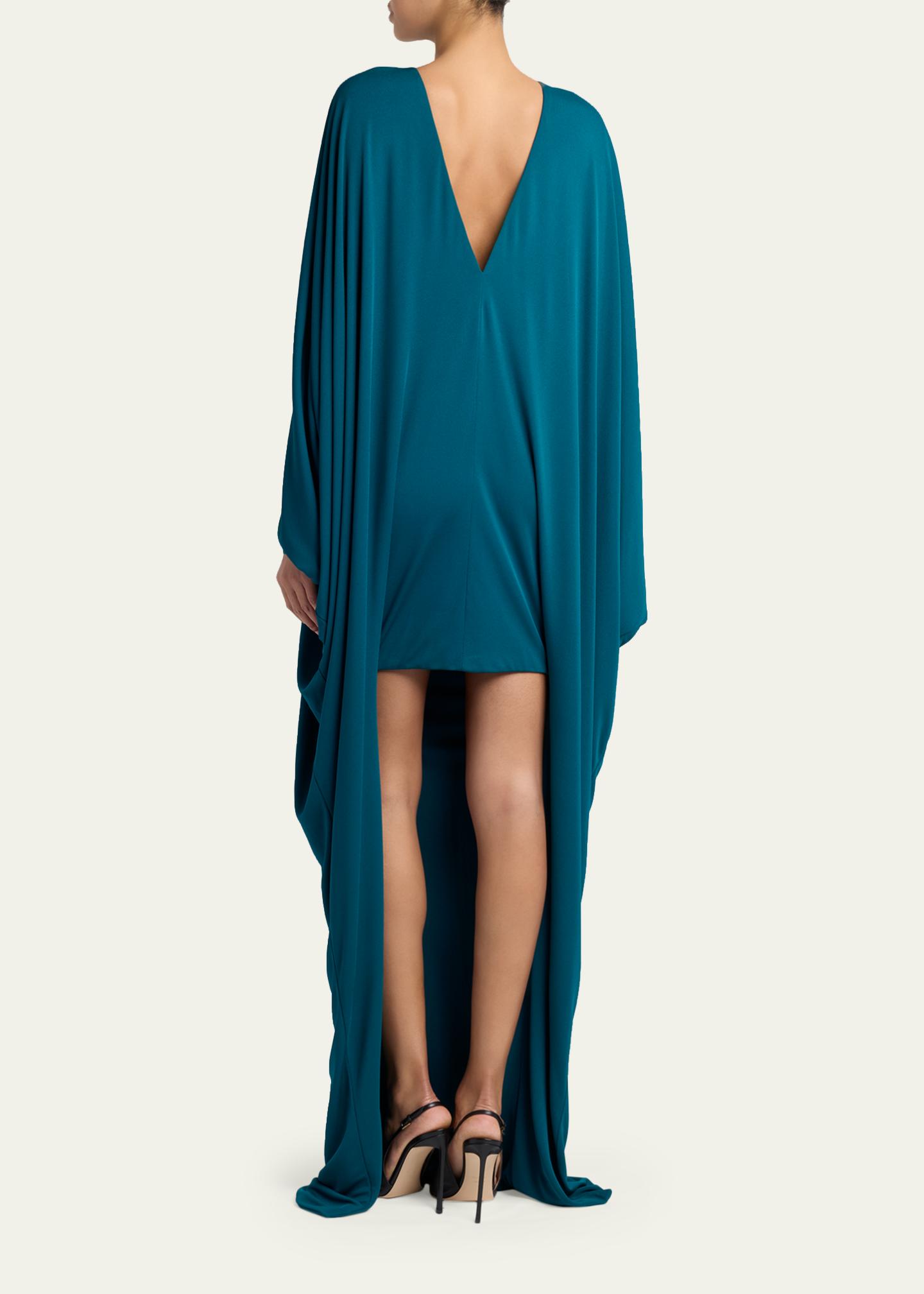 high low jersey dress TOM FORD Draped High-Low Caftan CELEB-STYLE