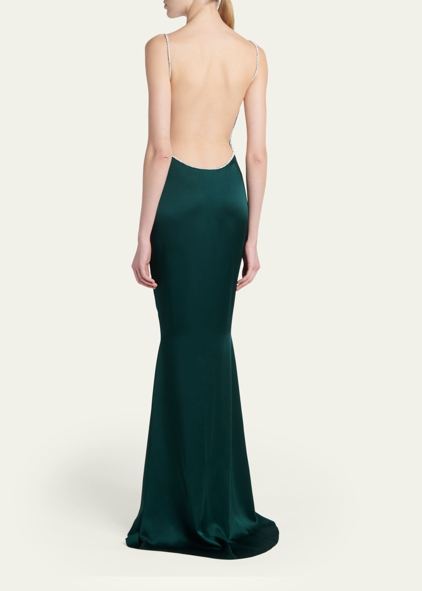 tom ford backless dress IMPOSSIBLE ASYMMETRIC BACKLESS EVENING DRESS