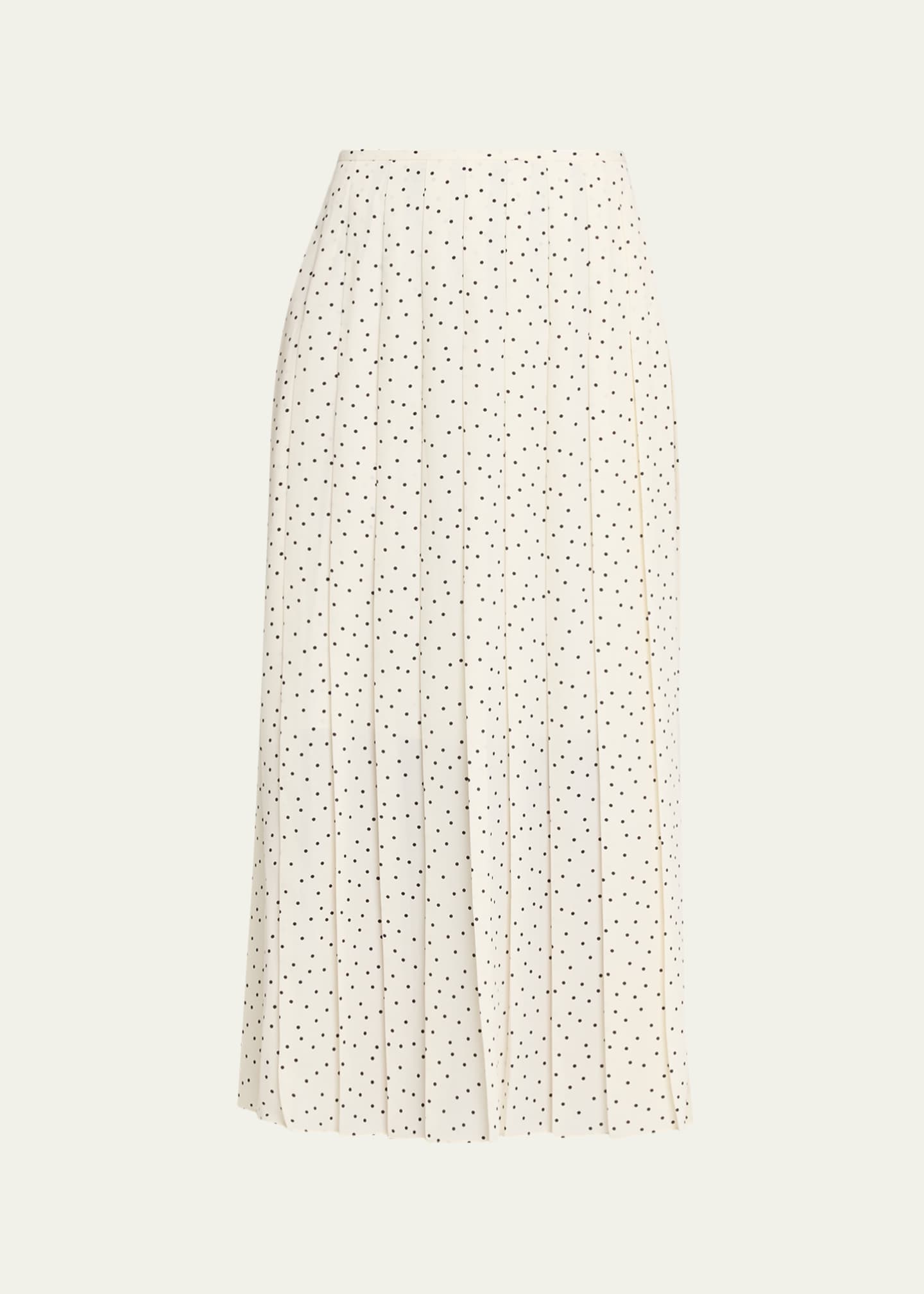 Theory Pleated Polka Dot Wrap Skirt - Bergdorf Goodman