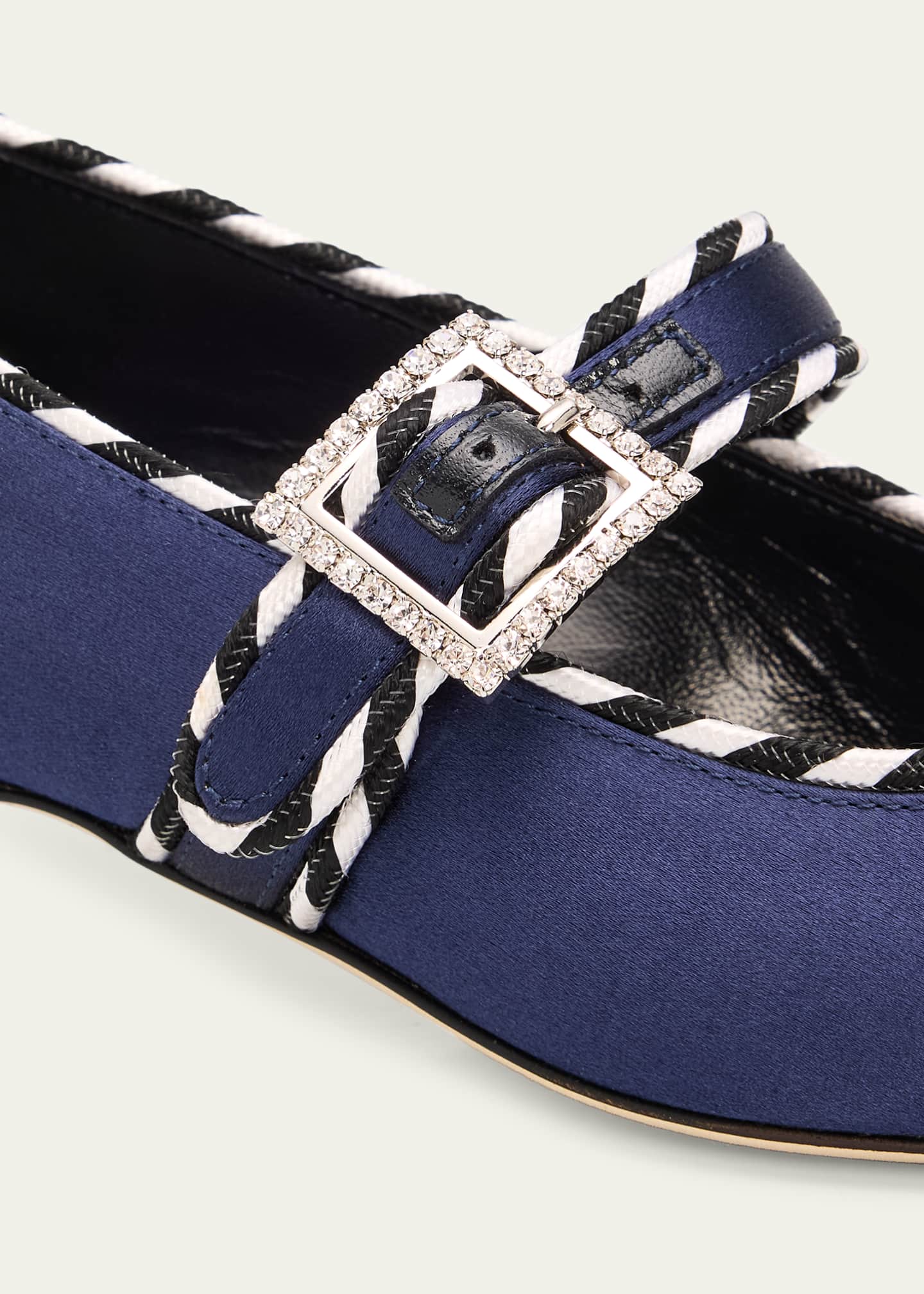 Manolo Blahnik 30mm Zaera Satin Mary Jane Pumps - Bergdorf Goodman