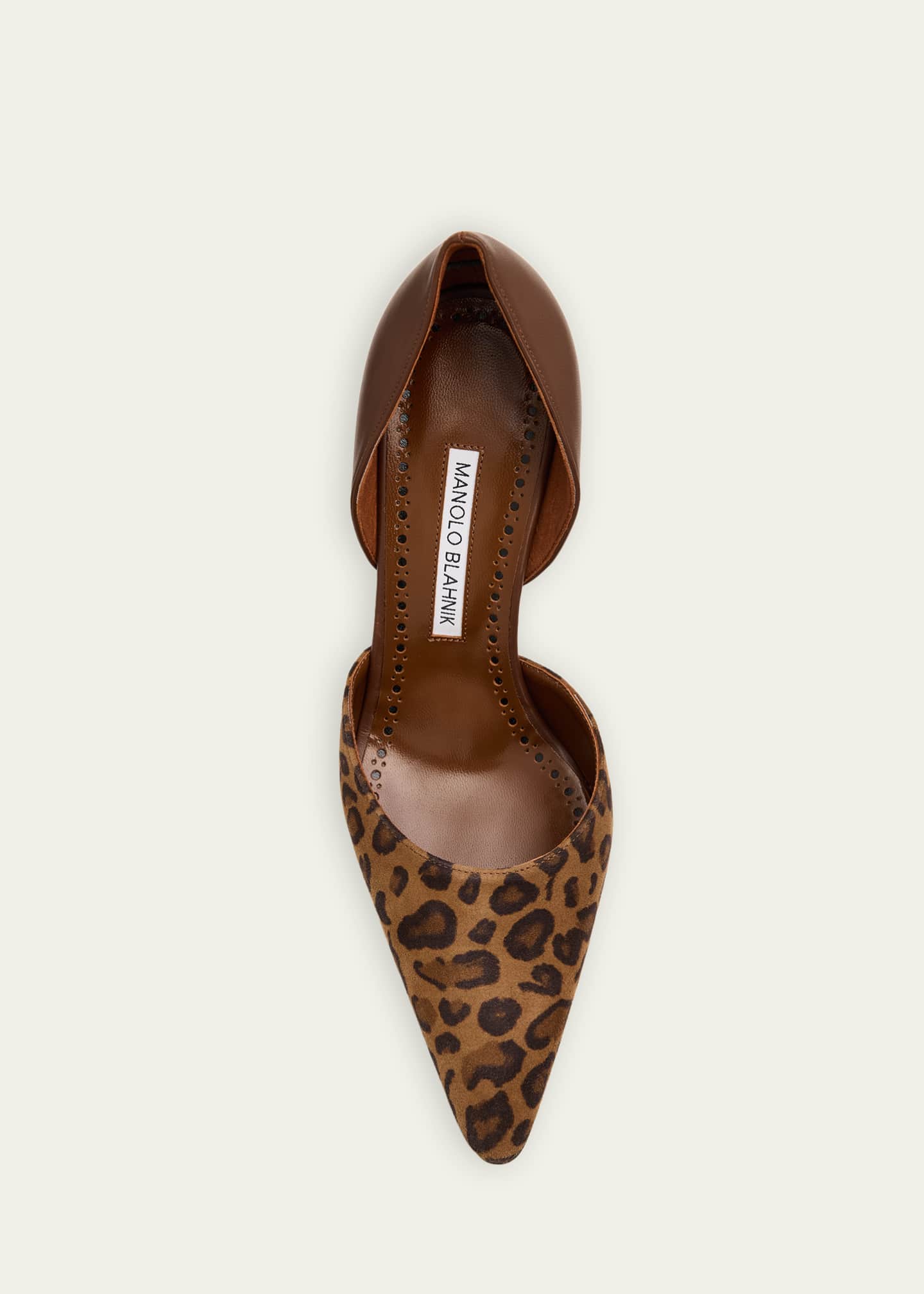 Manolo Blahnik ヒョウ柄 ハイヒール ピンヒール Manolo Blahnik 90mm Taylerbinu Leopard Mixed Leather Pumps