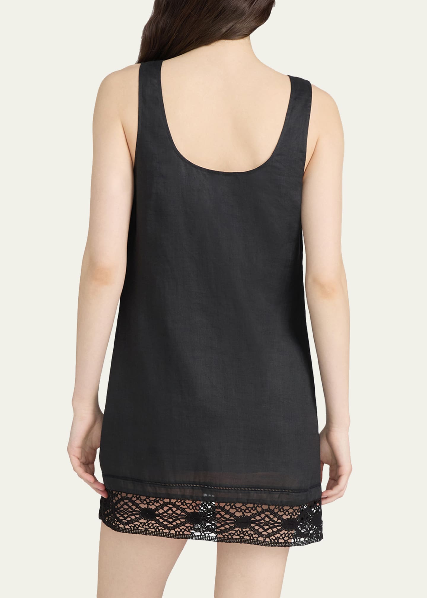 frame mini dress Paneled denim mini dress - mid denim
